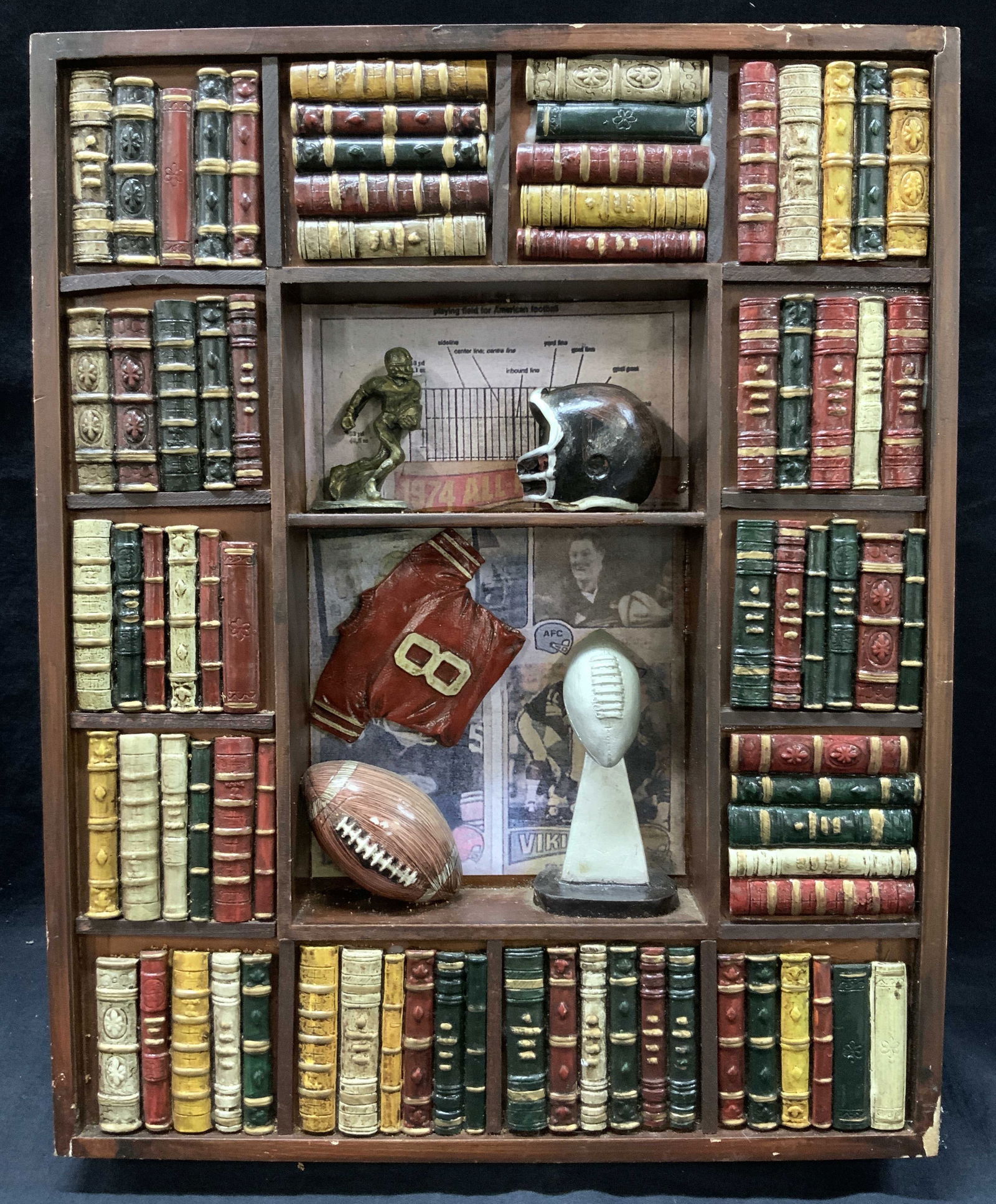 Carved Wooden Football Wall Panel (1 of 9)