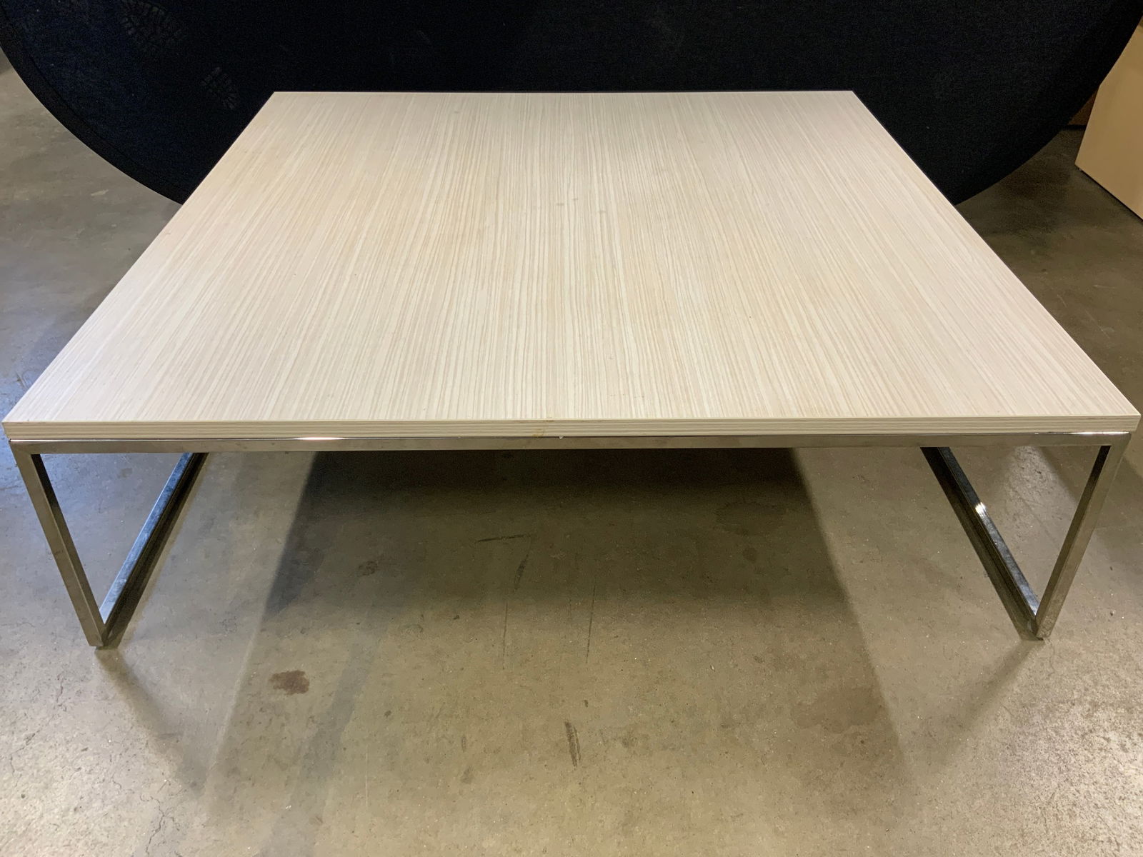 Industrial Modern Chrome Leg Coffee Table (1 of 7)