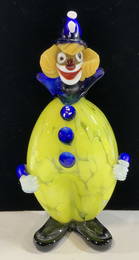 Hand Blown MURANO Glass Clown Italy