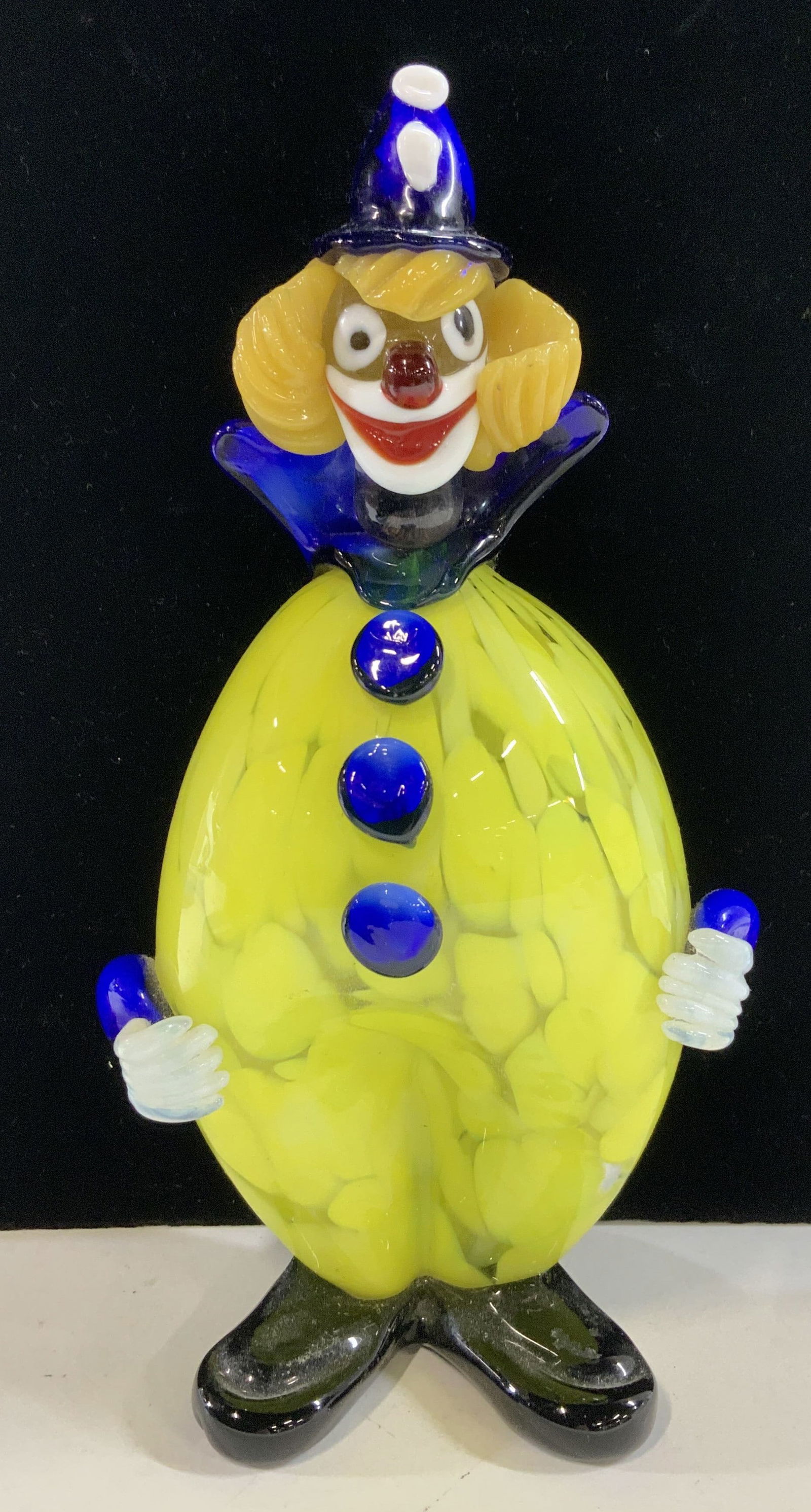 Hand Blown Murano Glass Clown Italy Auction