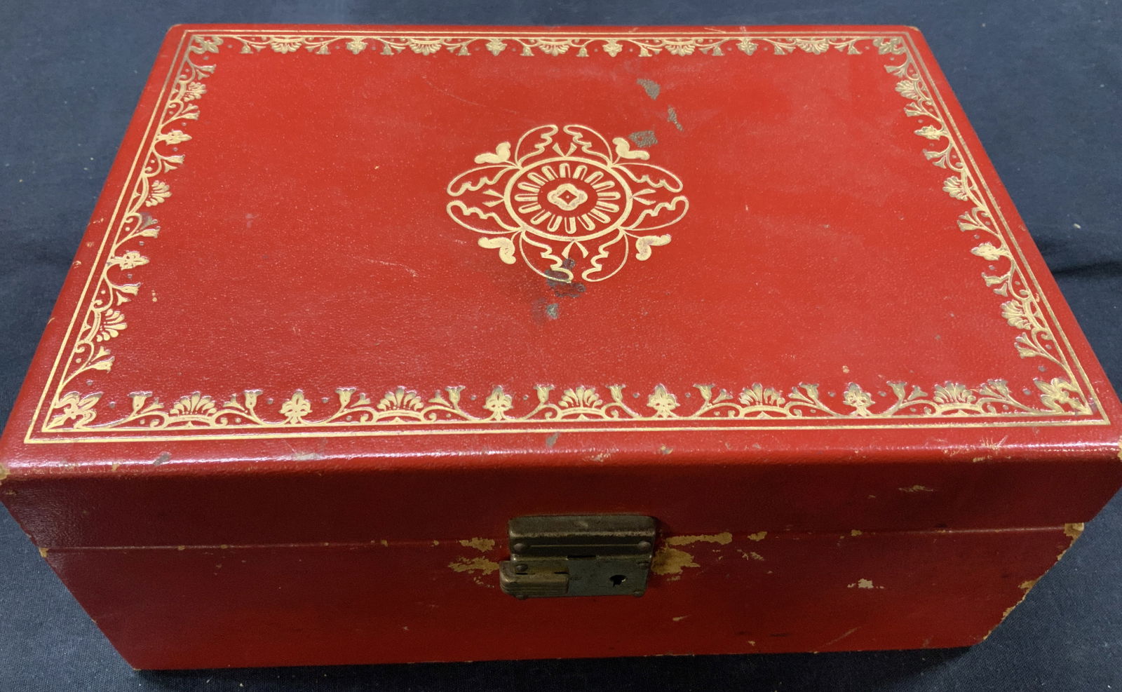 Perma Leather Lined & 24K Tooling Jewelry Box (1 of 10)