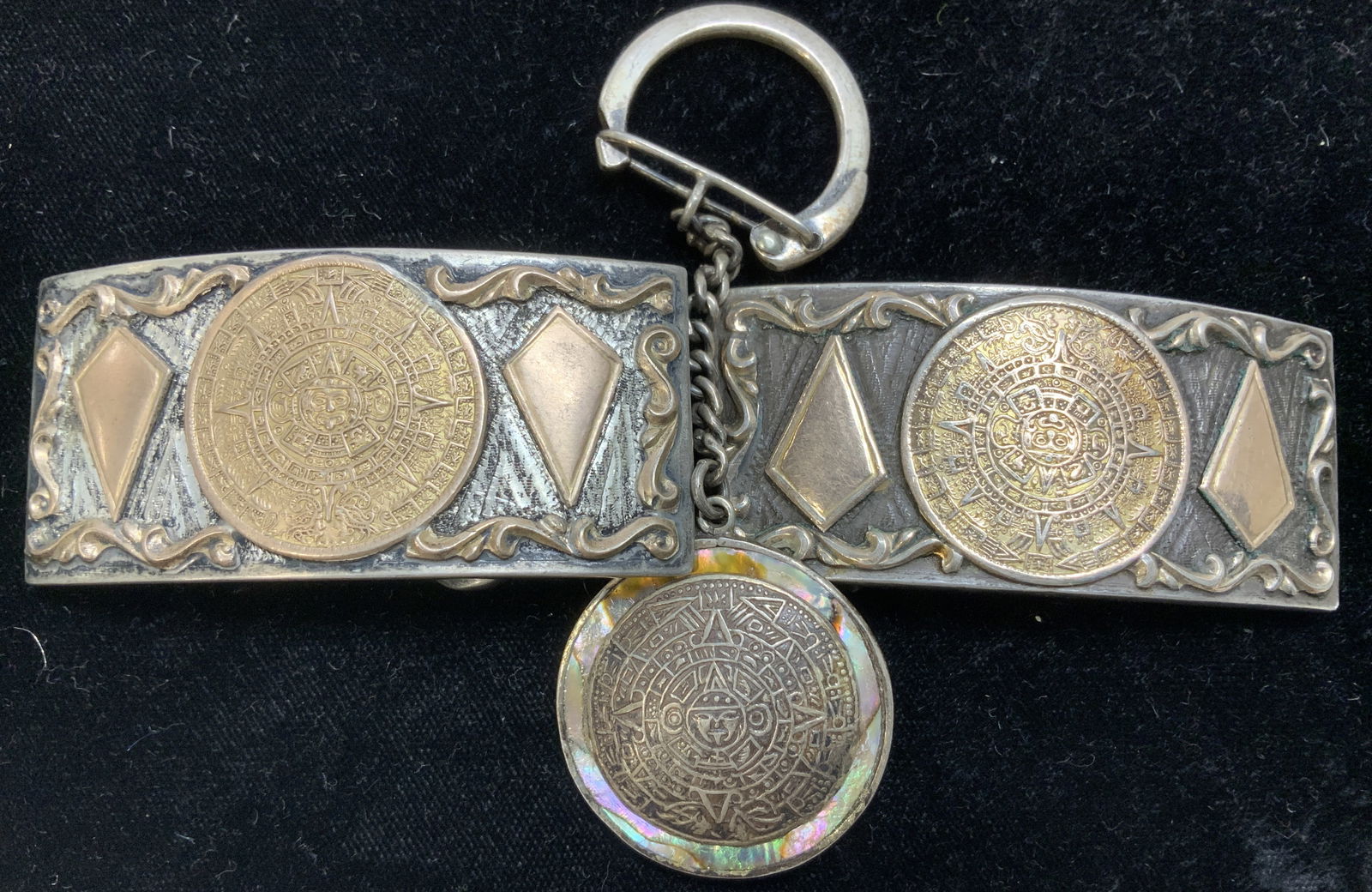 Sterling Silver Mayan Calendar Belt Buckle, More 3 (1 of 8)