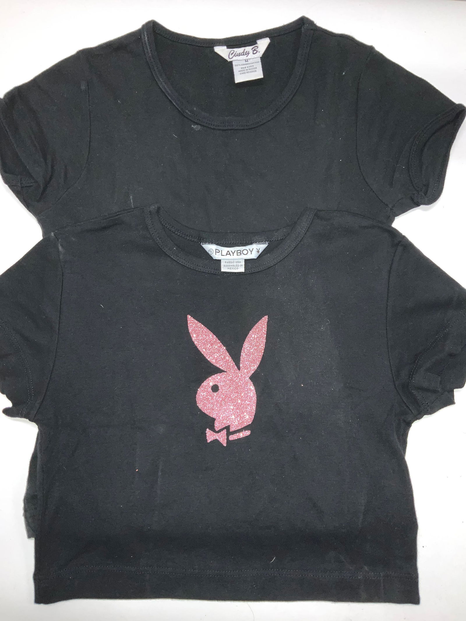 Cotton Tees, Playboy Bunny Crop, Cindy B (1 of 7)