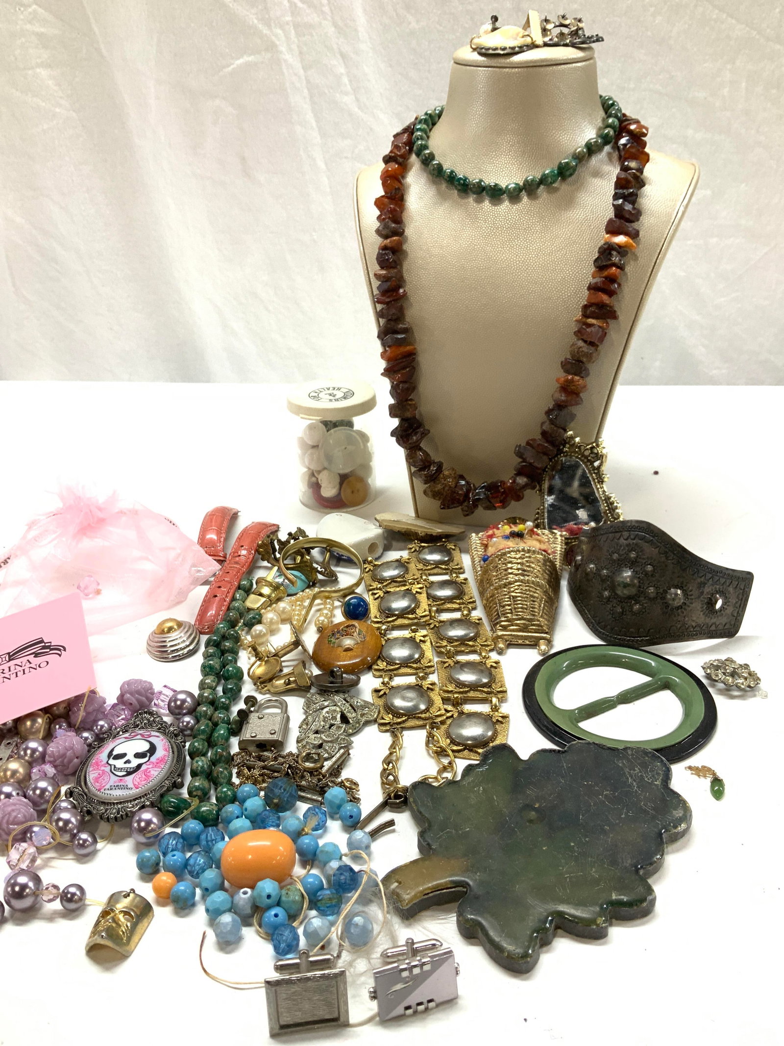 Jewelry Makers Lot, Sterling Silver, Amber, more (1 of 11)