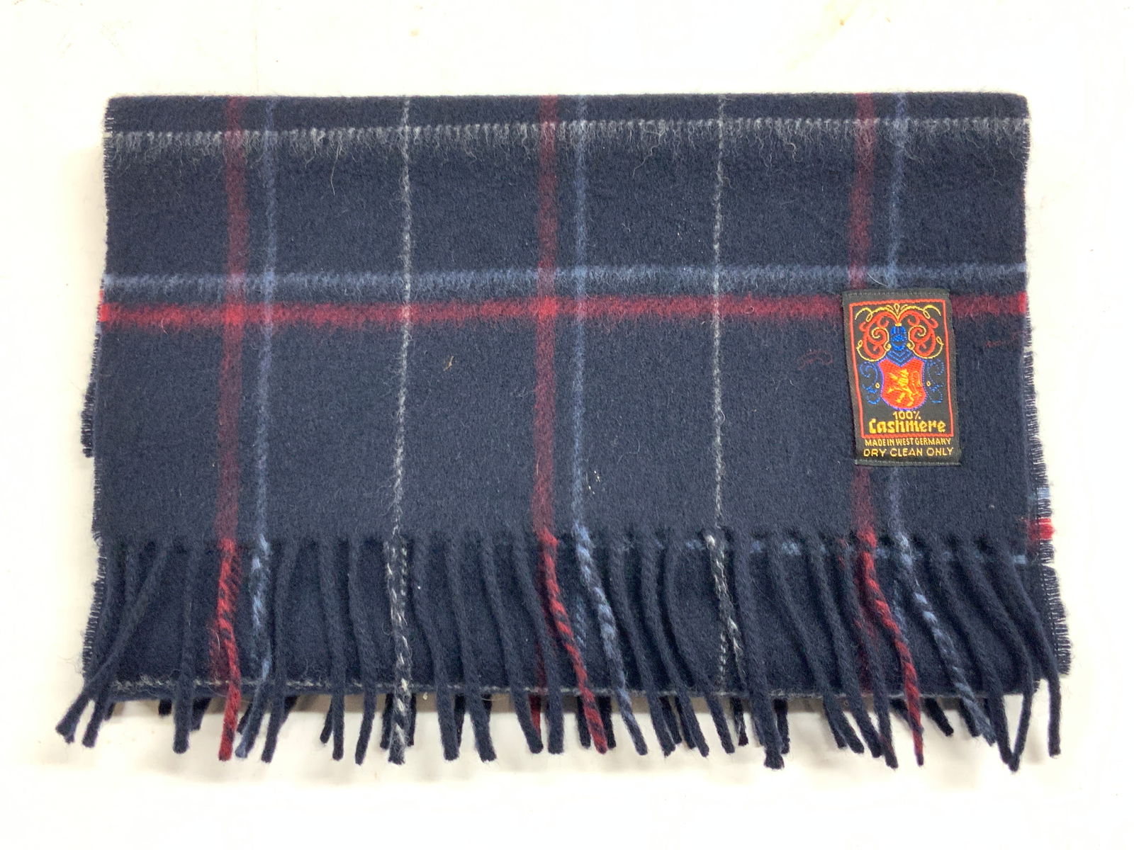 Cashmere Plaid Fringe Winter Scarf (1 of 7)
