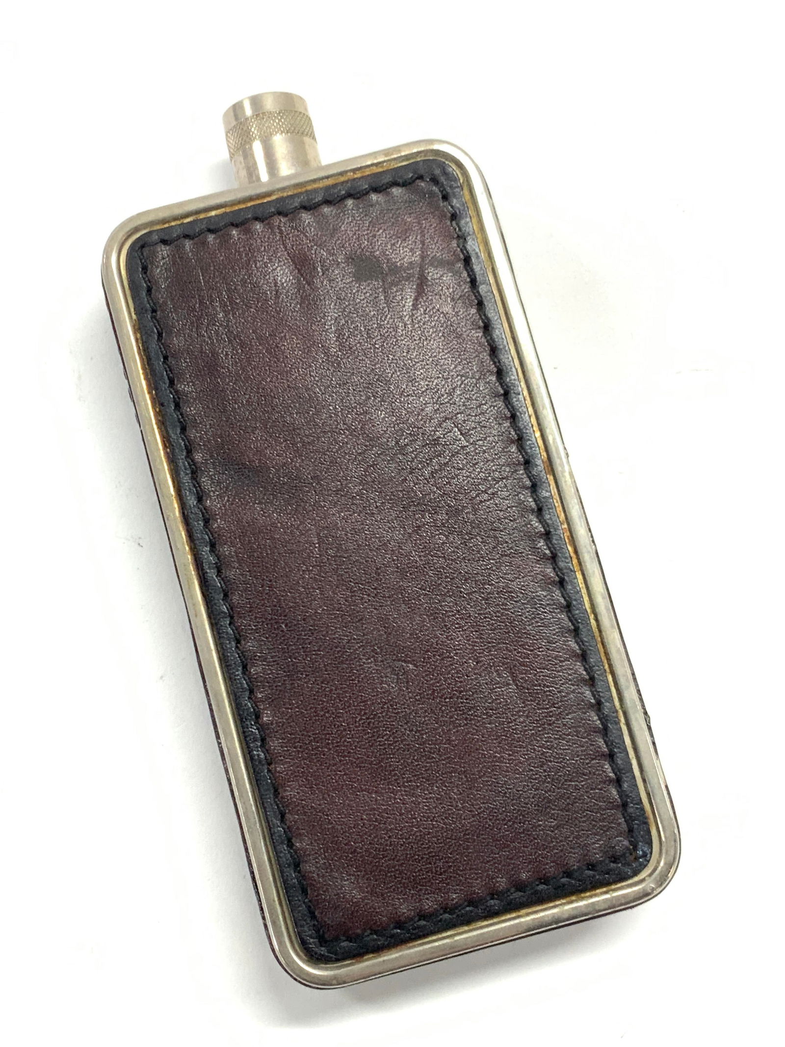 Vintage Steel & Leather Flask, Germany (1 of 9)