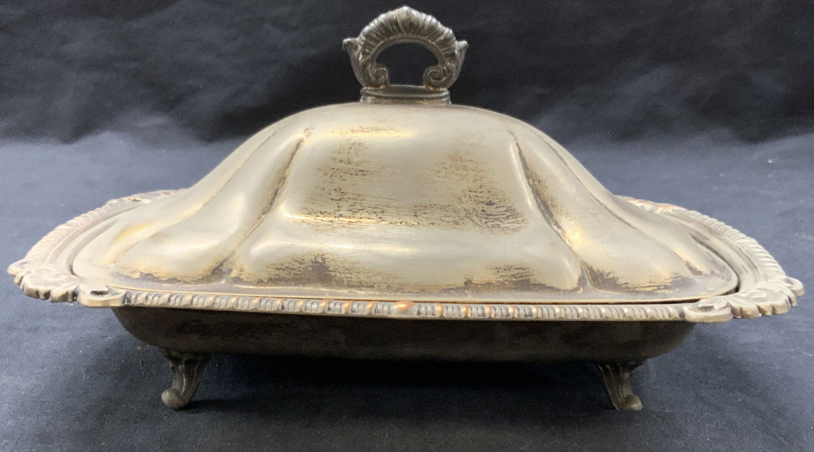 Vintage Silver Plates Copper Lidded Dish (1 of 8)