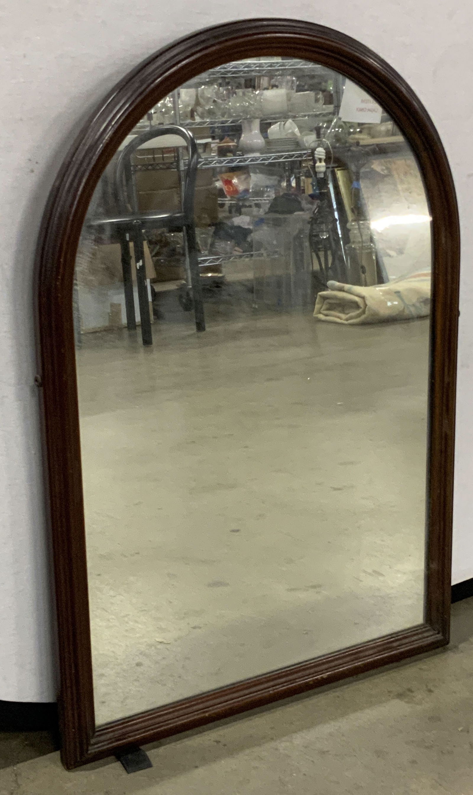 Vintage Carved Wood Frame Wall Mirror 2ft7in (1 of 8)
