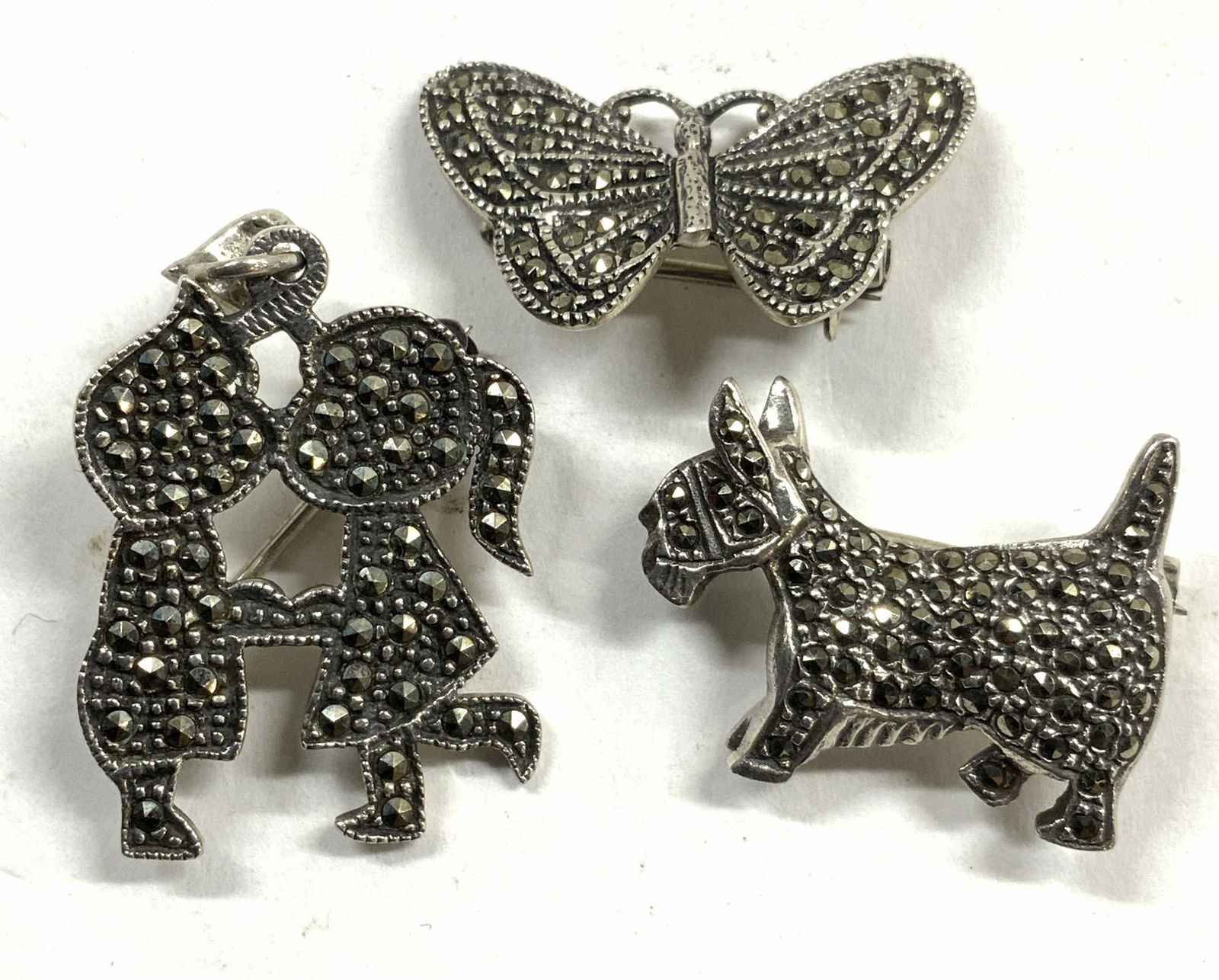 Sterling Silver Lot 3 Assorted Brooches (1 of 6)