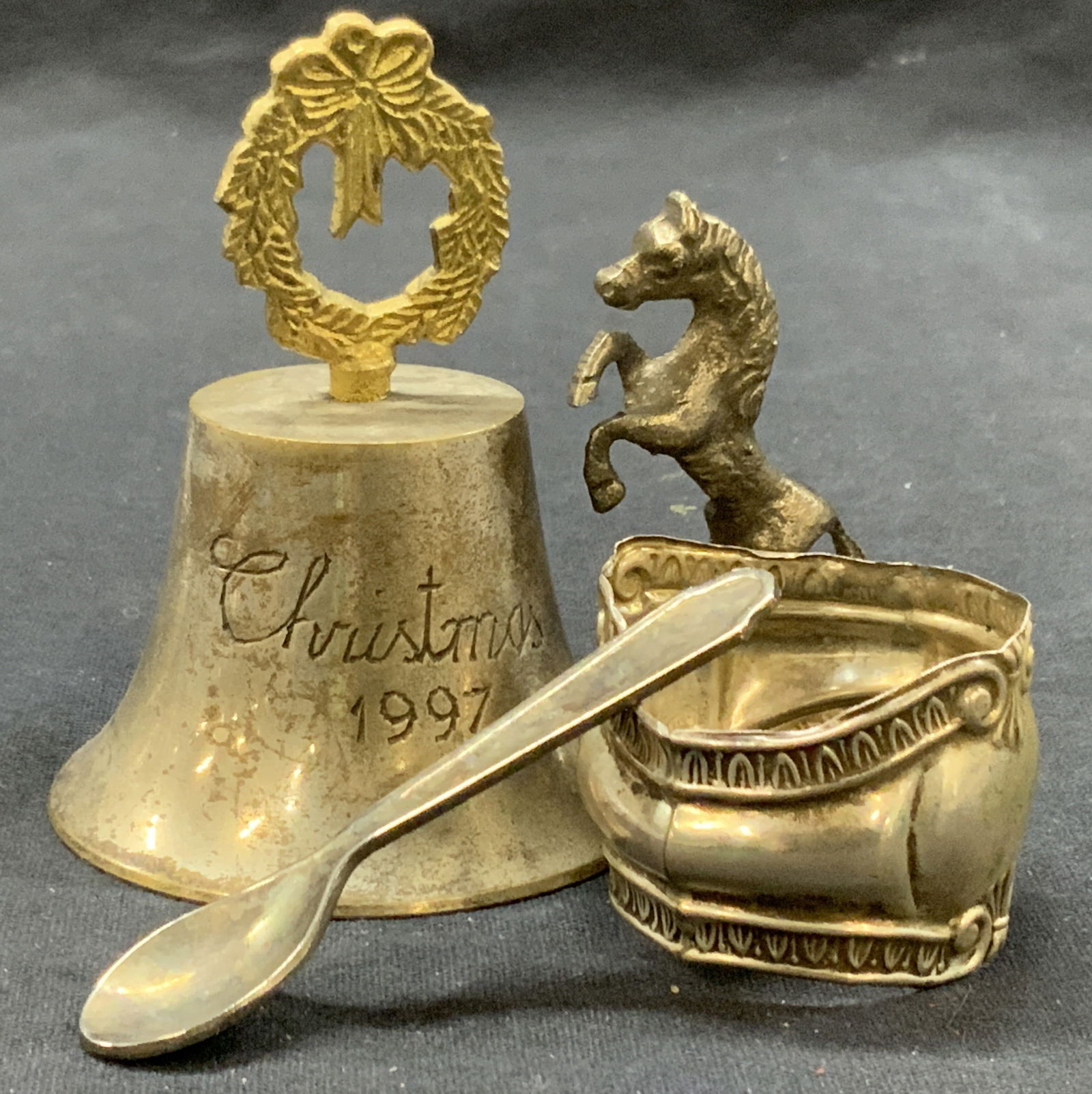 4 Vintage Tabletop Accessories, 800 Silver & More (1 of 13)