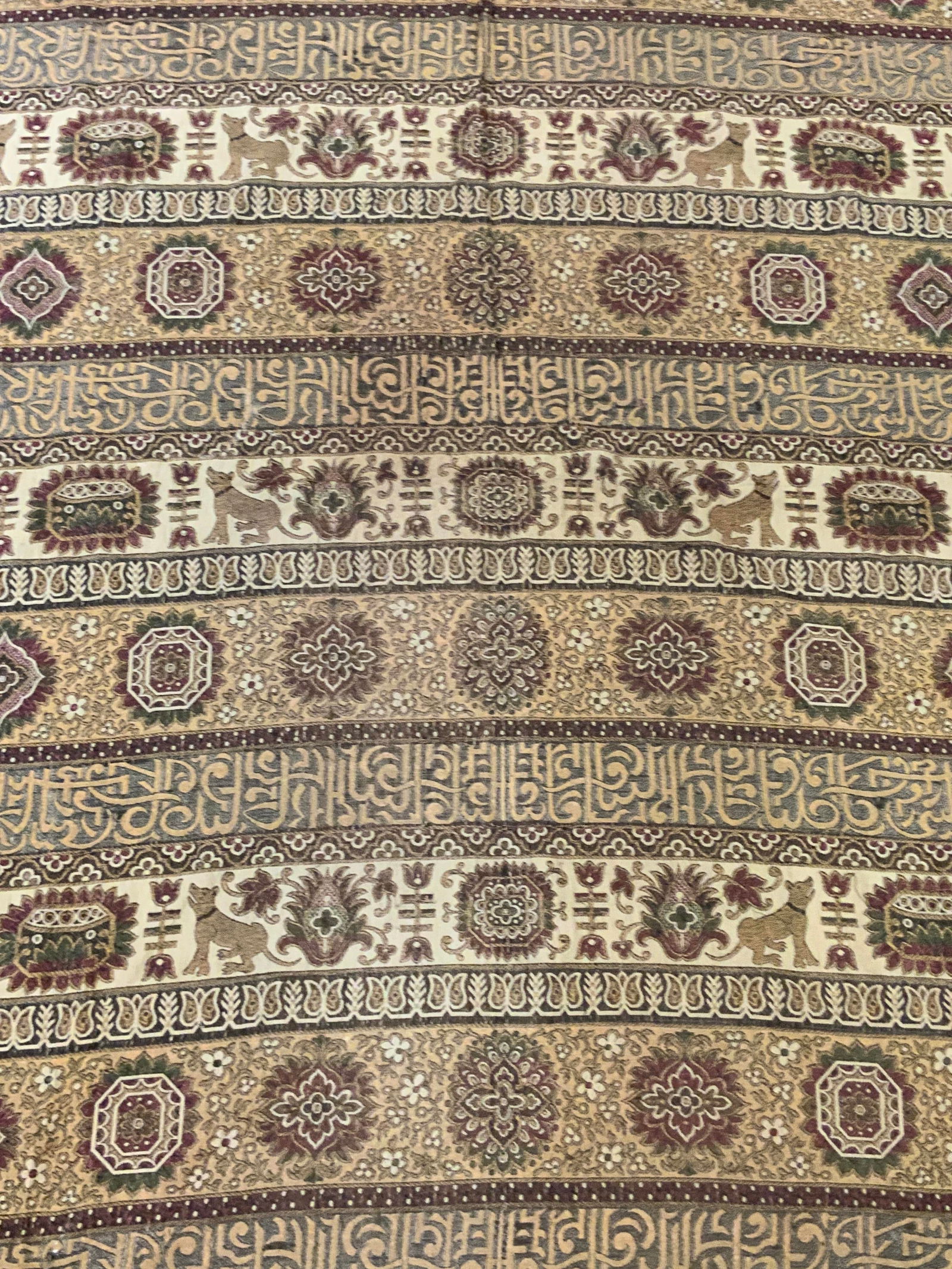 Vintage French Animal & Floral Patterned Tapestry (1 of 13)