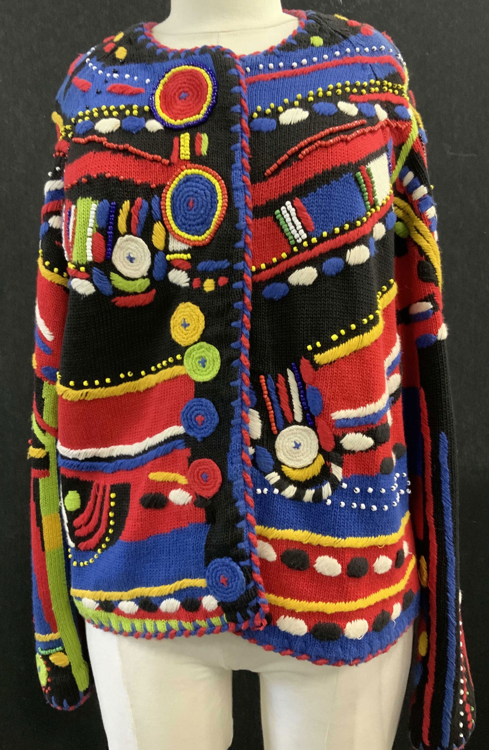 Michael Simon Colorful Cotton Blend Cardigan (1 of 9)