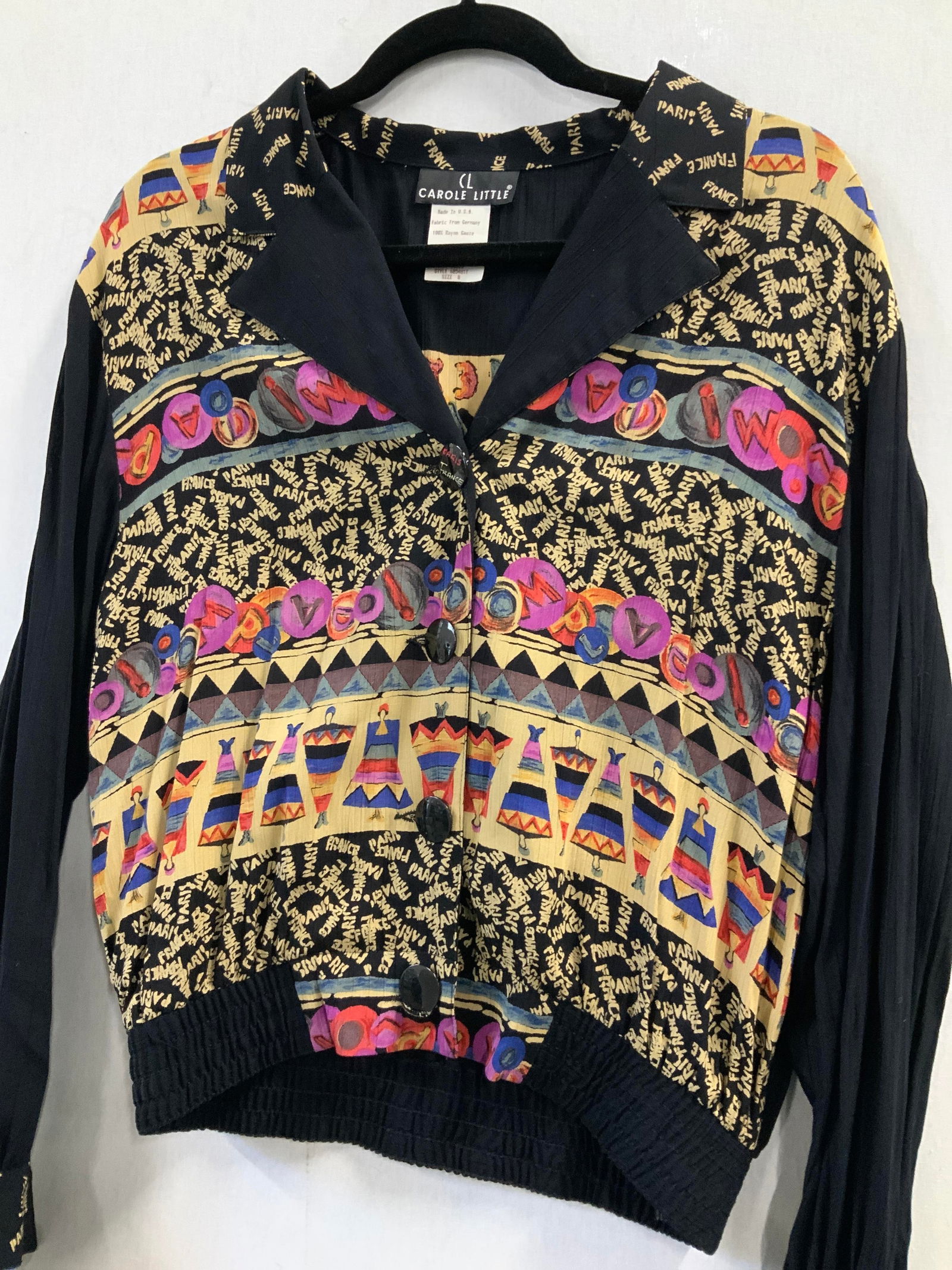 CAROL LITTLE ‘France’ Fashion Blouse , USA (1 of 10)