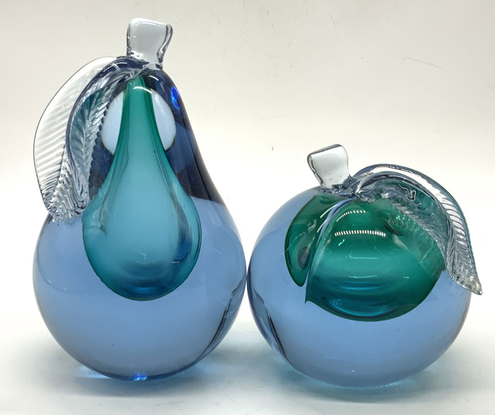 Pear & Apple Barbini Murano Glass Bookends (1 of 10)