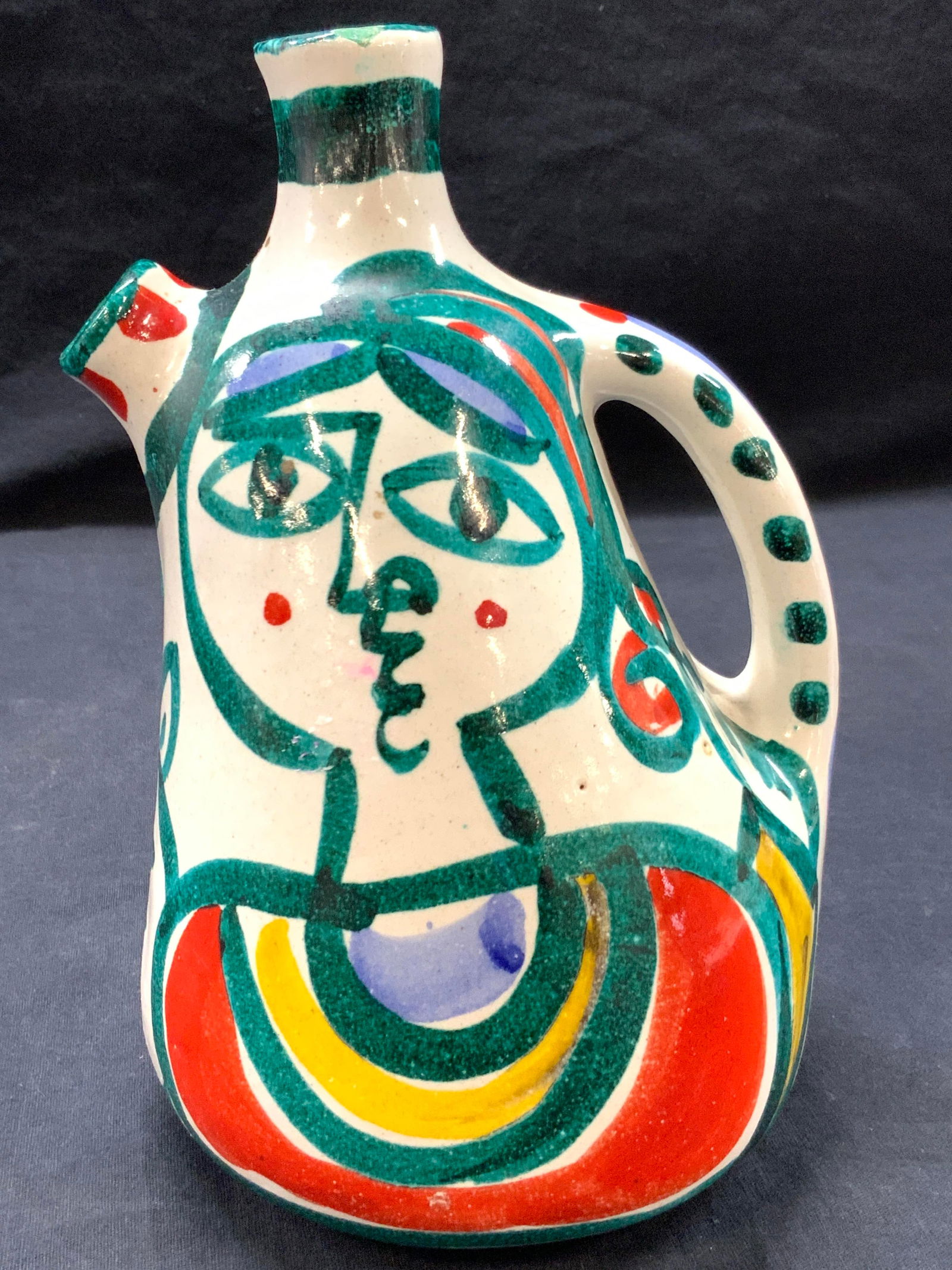 DESIMONE Signed Folk Art Ceramic Vessel, Italy, 32 (1 of 8)