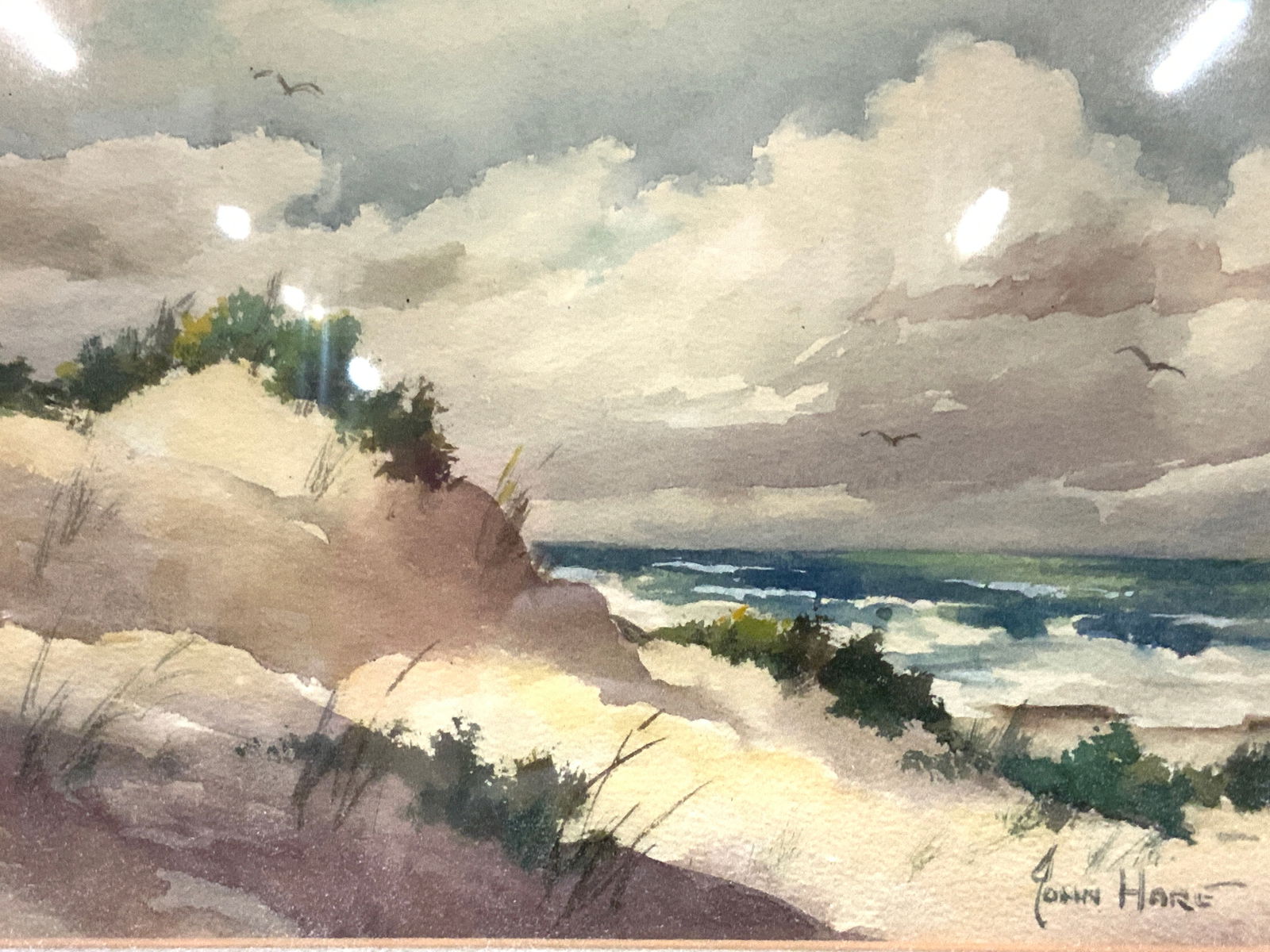 John Cuthbert Hare Signed Landscape Watercolor (1 of 9)