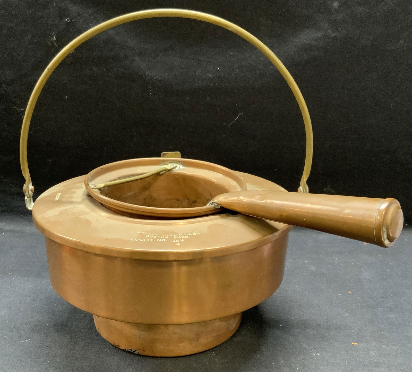 Vintage Simplex Elec Heating Co Copper Pot (1 of 9)