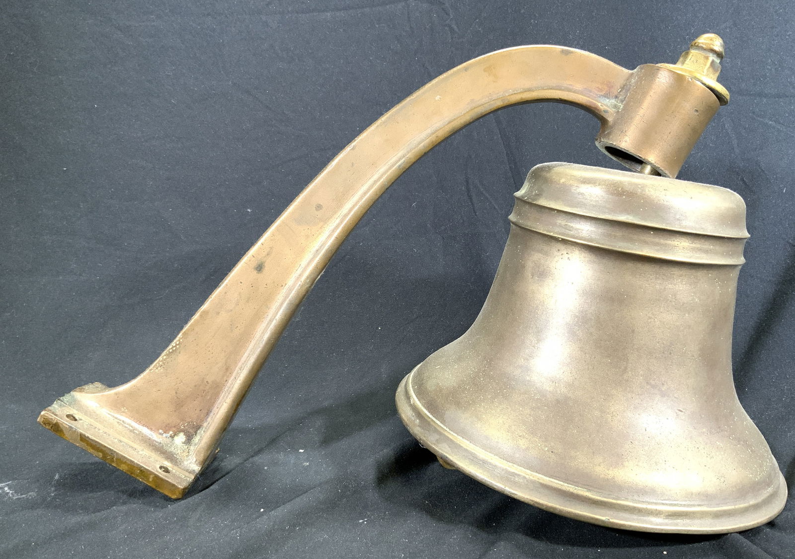 USN Vintage United States Navy Brass Bell XL (1 of 8)
