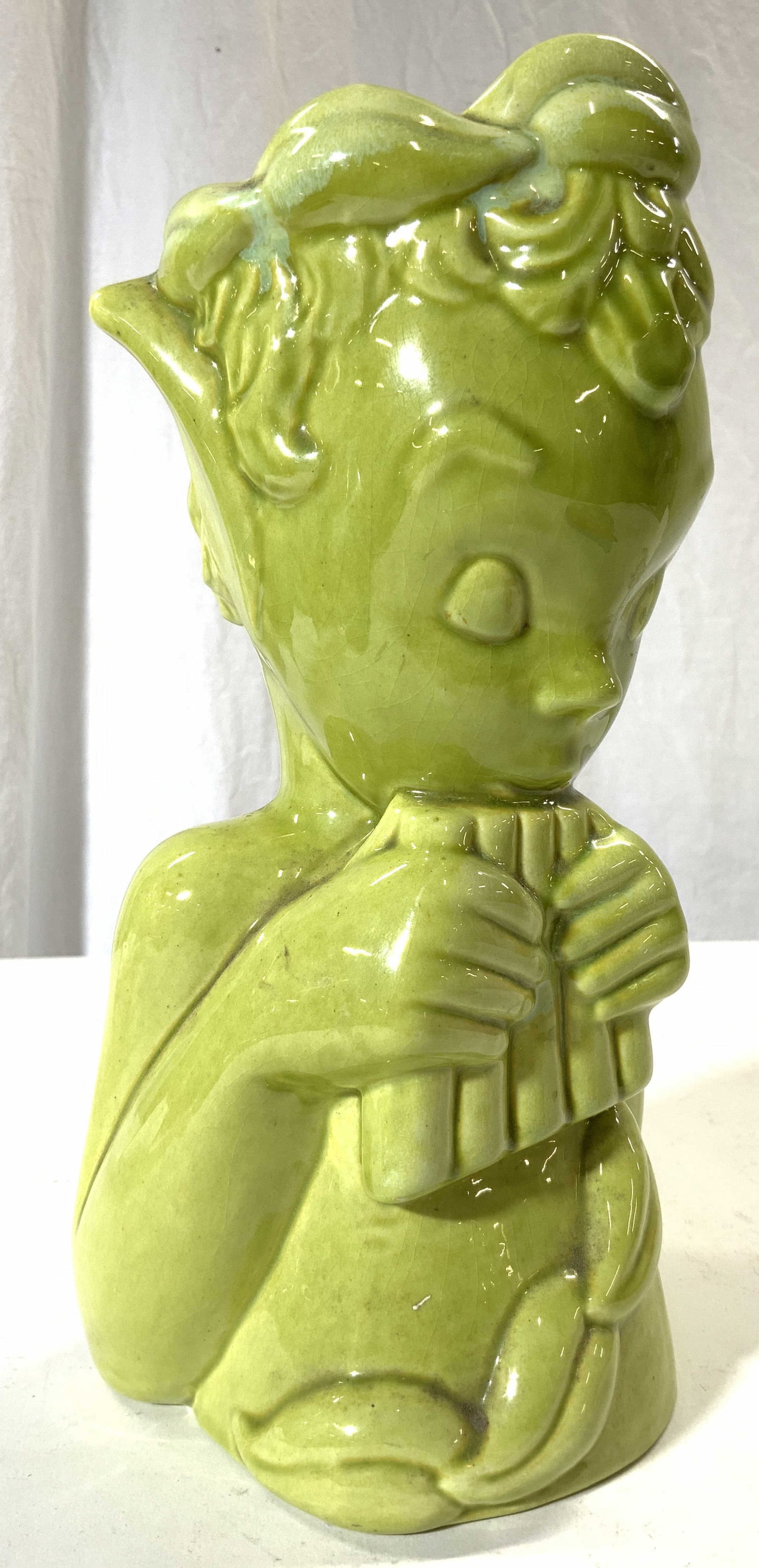 ROYAL HAEGER Porc Figural Bust Vase Vessel (1 of 8)