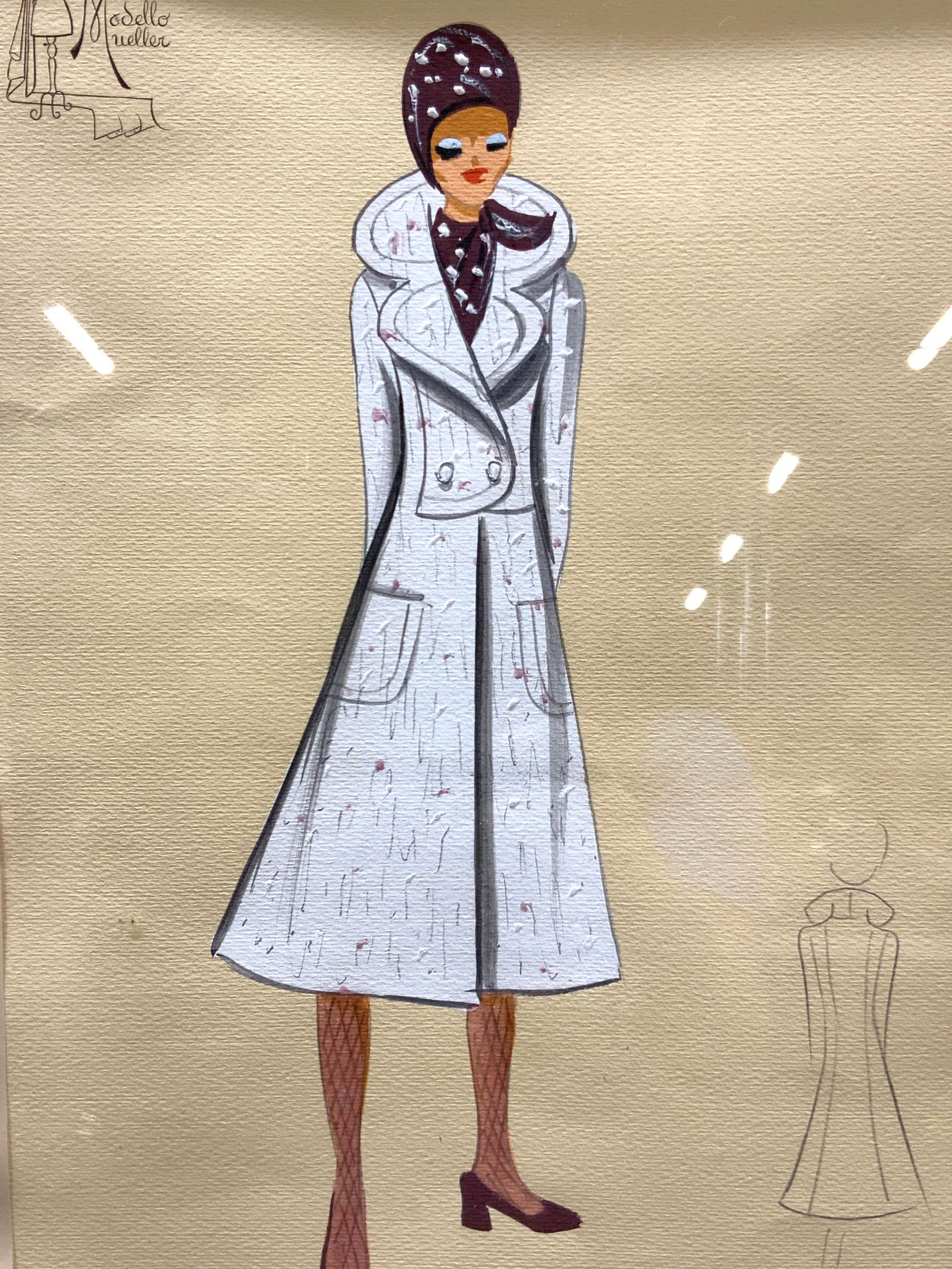 Modello Meuller Mixed Media Fashion Illustration (1 of 11)