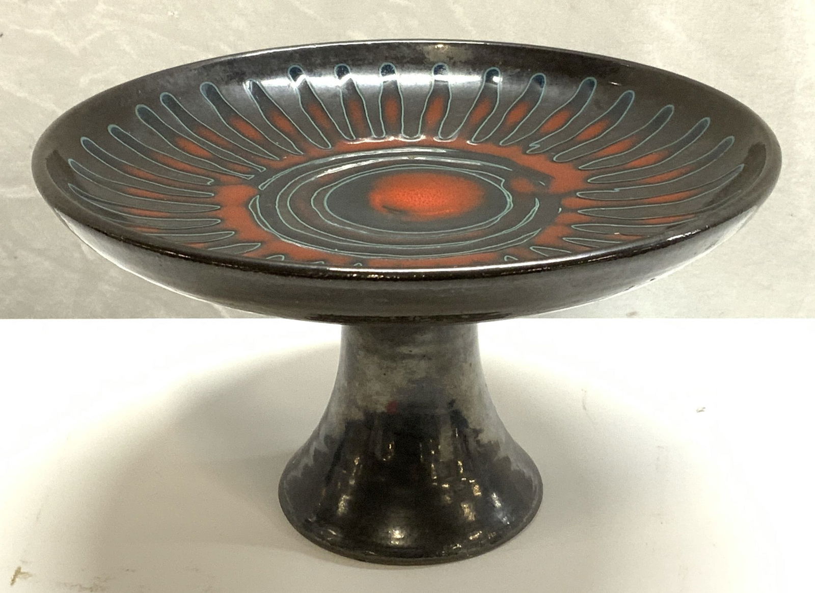 Mid Century Modern Handmade Artisan Pottery Plate (1 of 7)