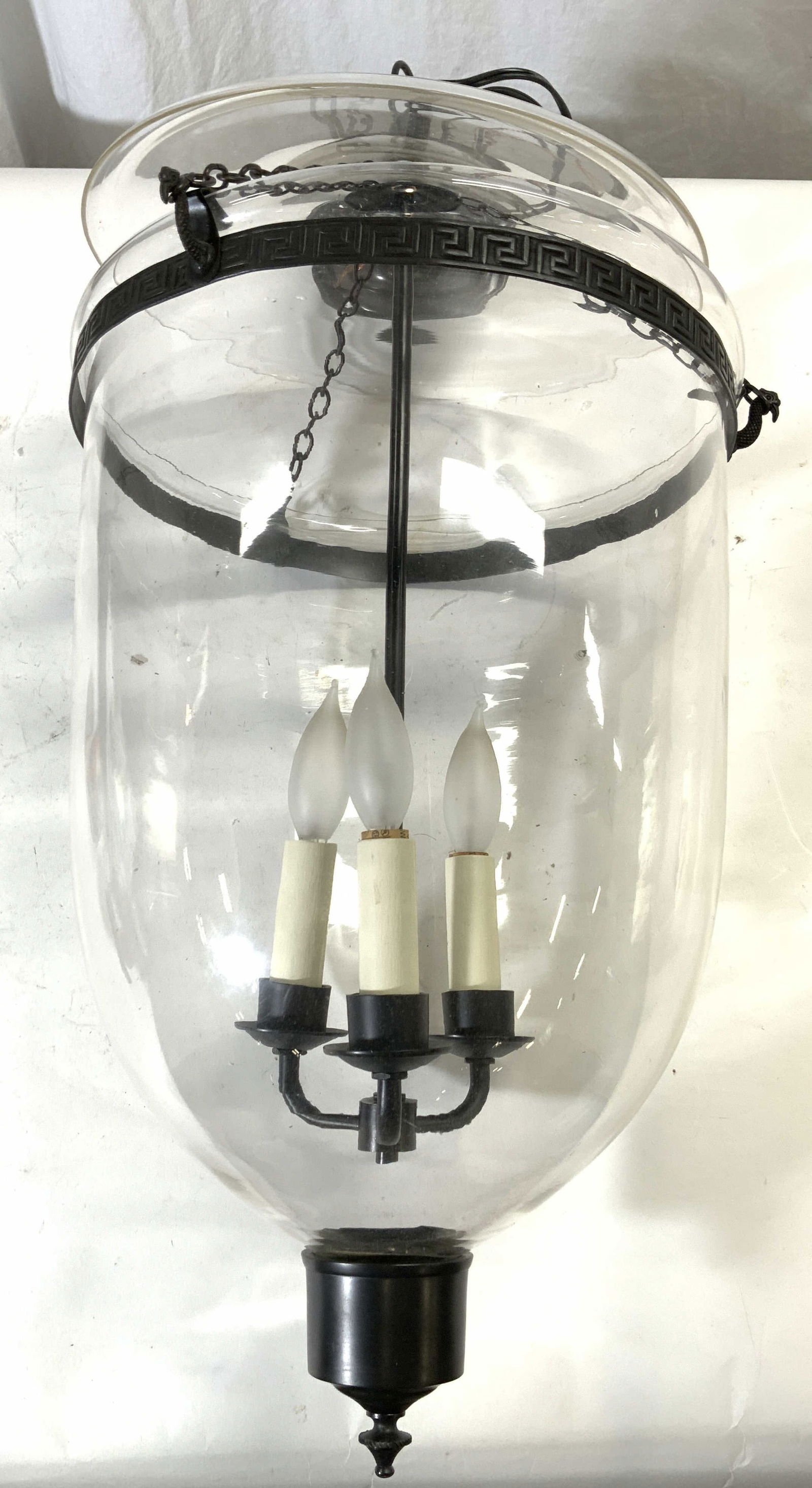 Hanging Glass Hundi Chandelier Light (1 of 8)