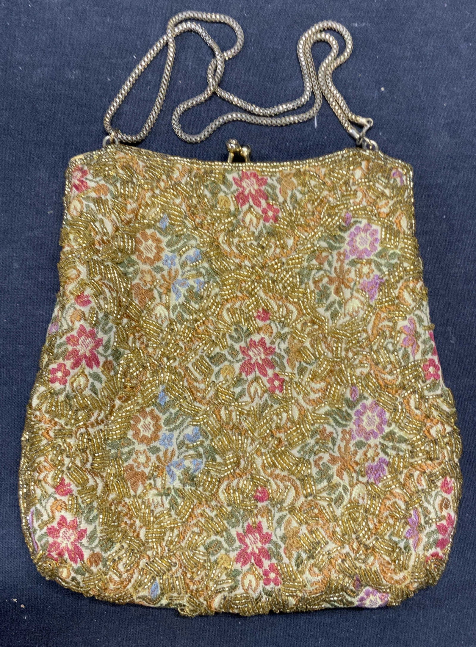 Vintage Handmade Beaded & Embroidered Handbag (1 of 6)