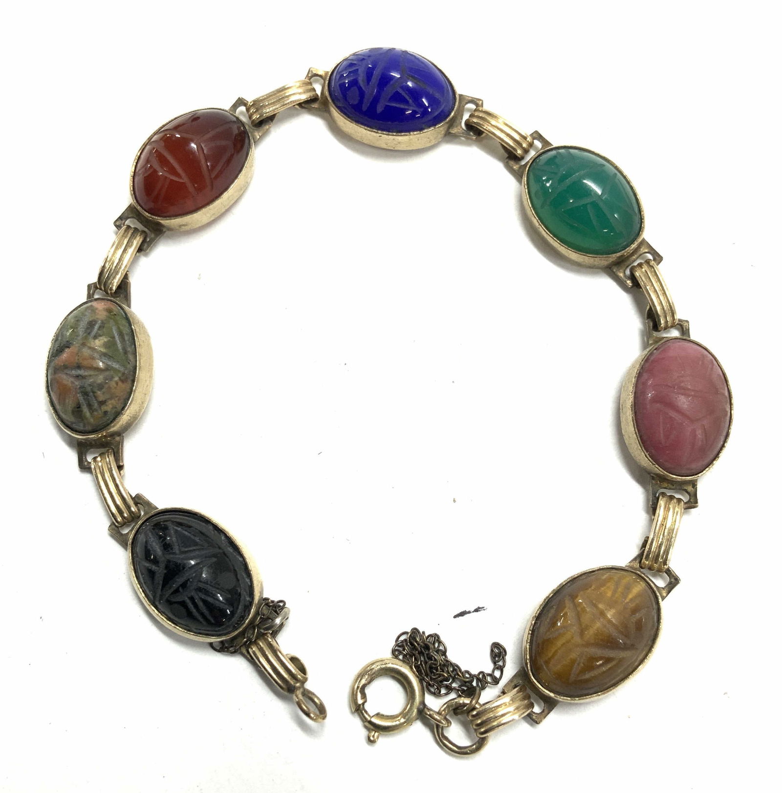 Multi Gemstone 12K GF Bracelet (1 of 12)