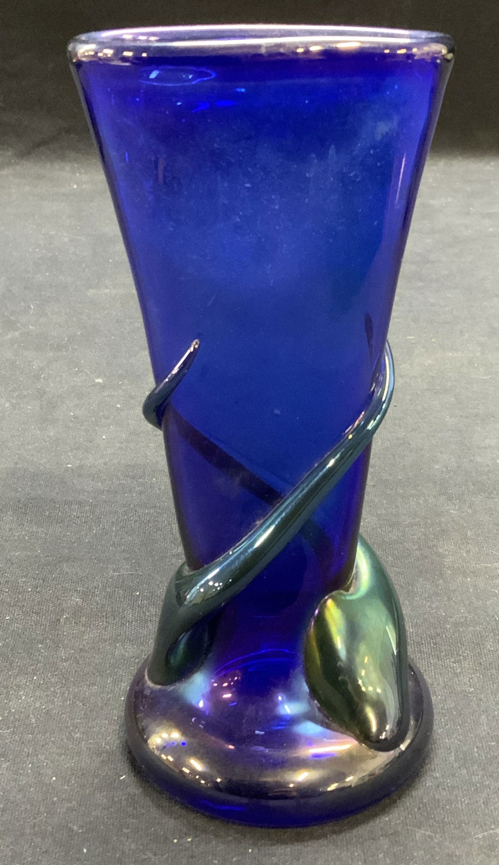 Zellique Studio Blue Art Glass Vase (1 of 6)