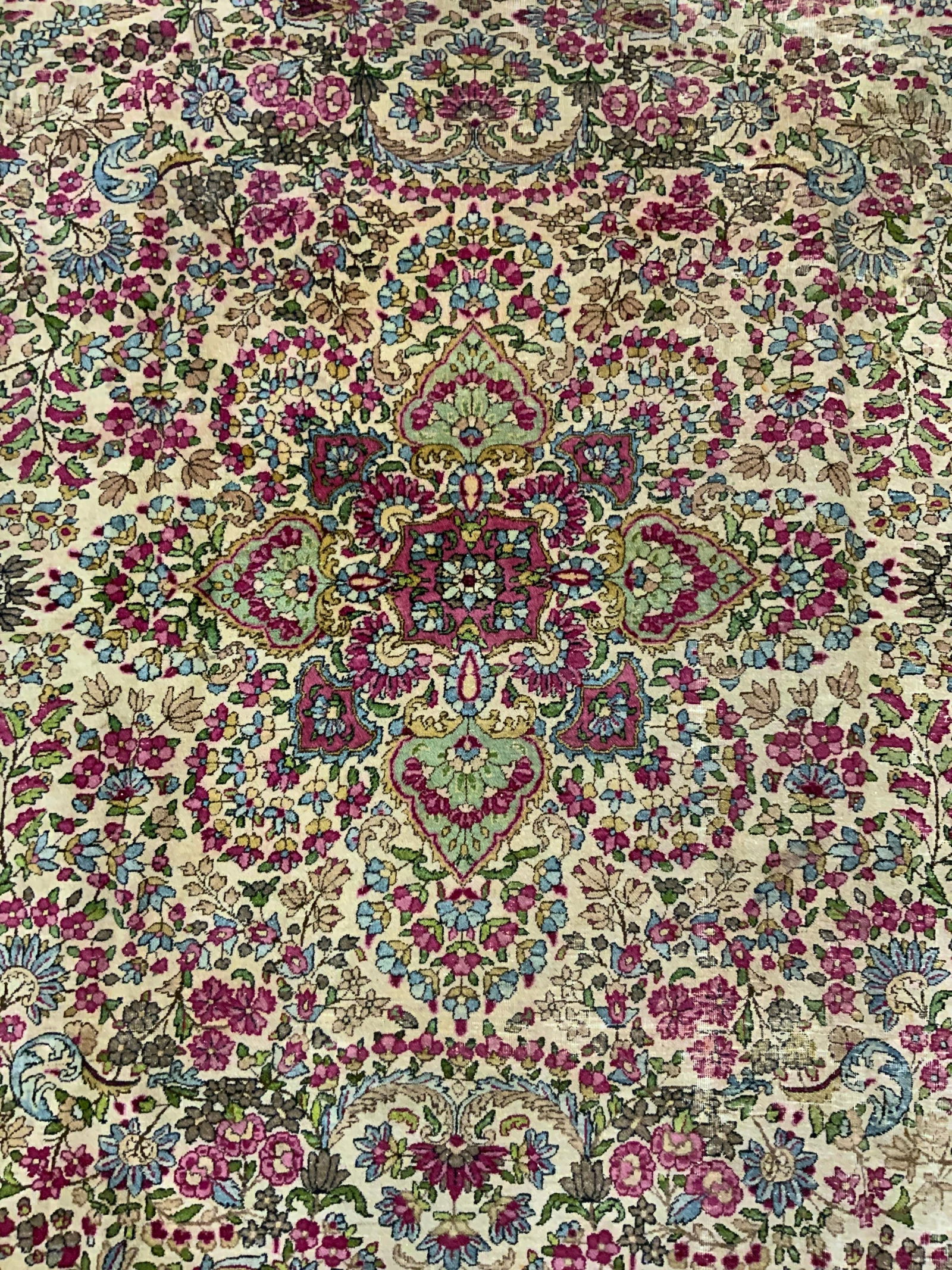 Vntg Handmade Oriental Room Sz Fringed Wool Rug (1 of 8)