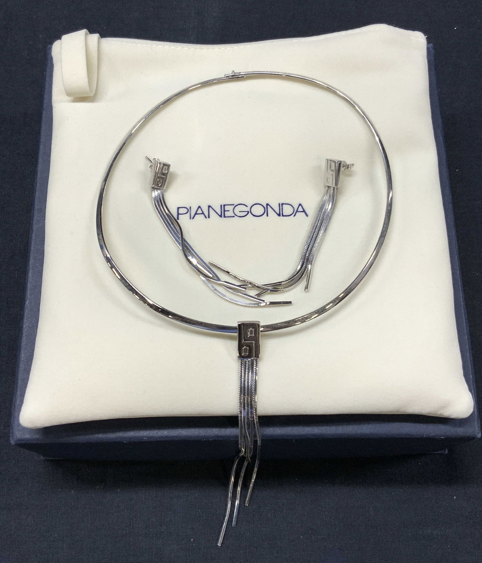 PIANEGONDA Sterling Silver Jewelry Set, NIB, Italy (1 of 16)