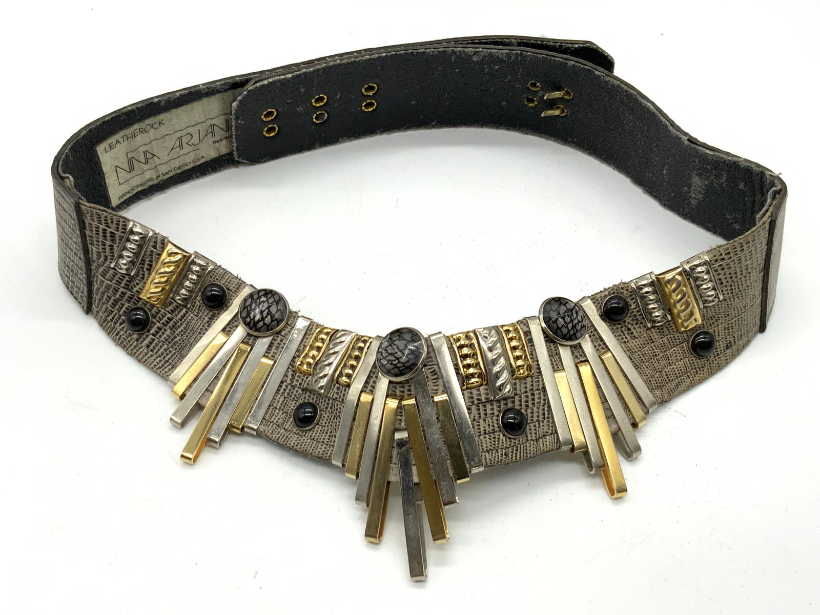 NINA ARJANI LEATHEROCK Handcrafted Belt, USA (1 of 16)