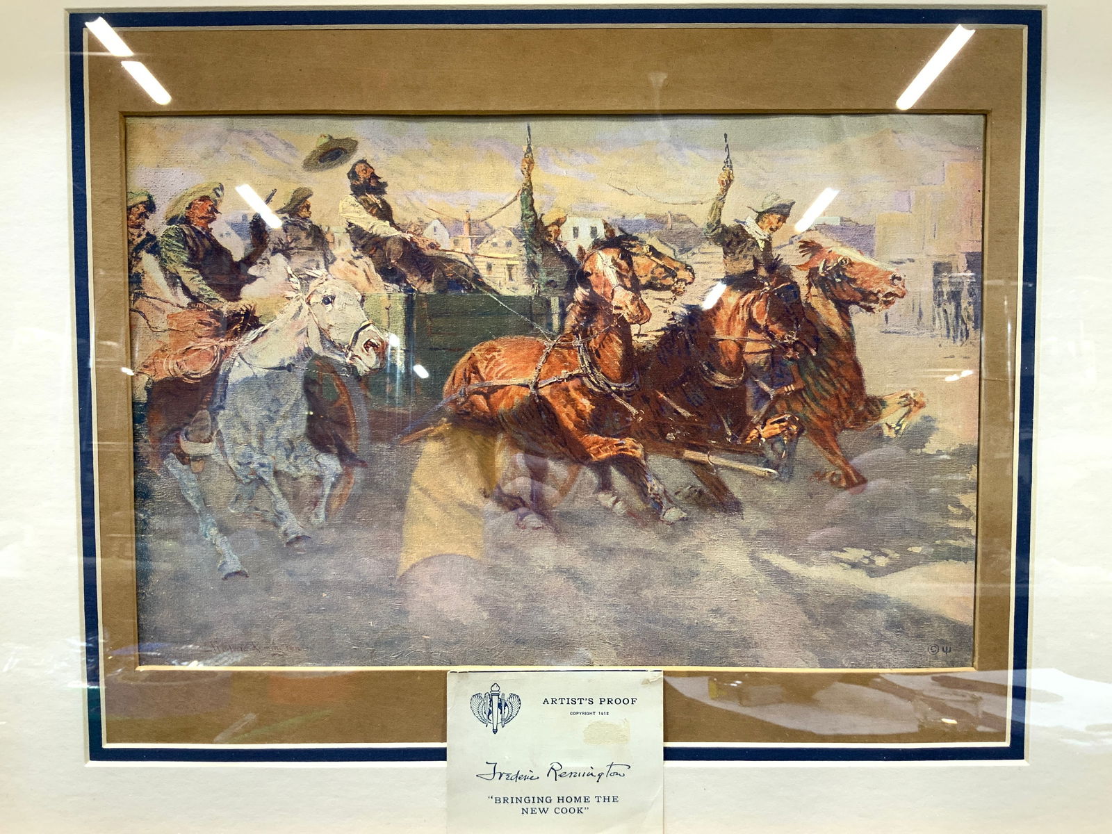 ATTR Frederic Remington  1912 Artist Proof Litho (1 of 10)