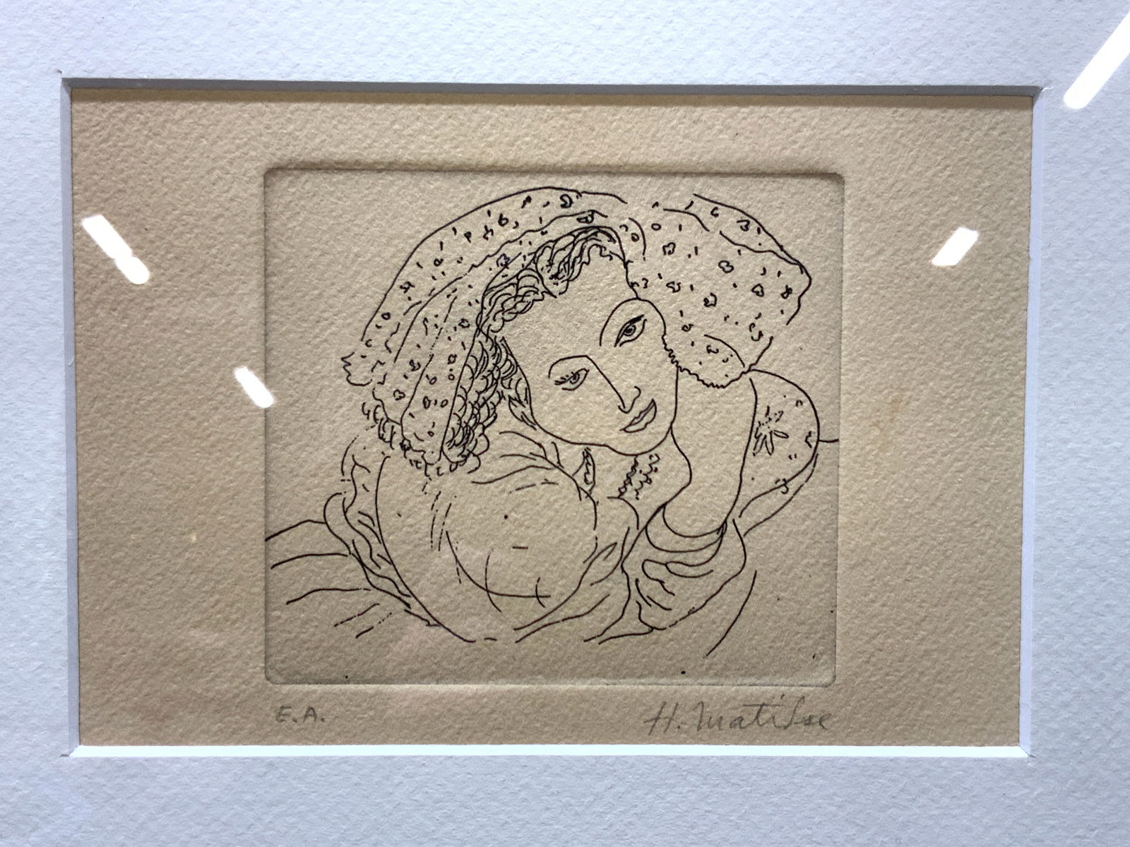 ATTR MATISSE Sgd Woman Plate Etching (1 of 8)
