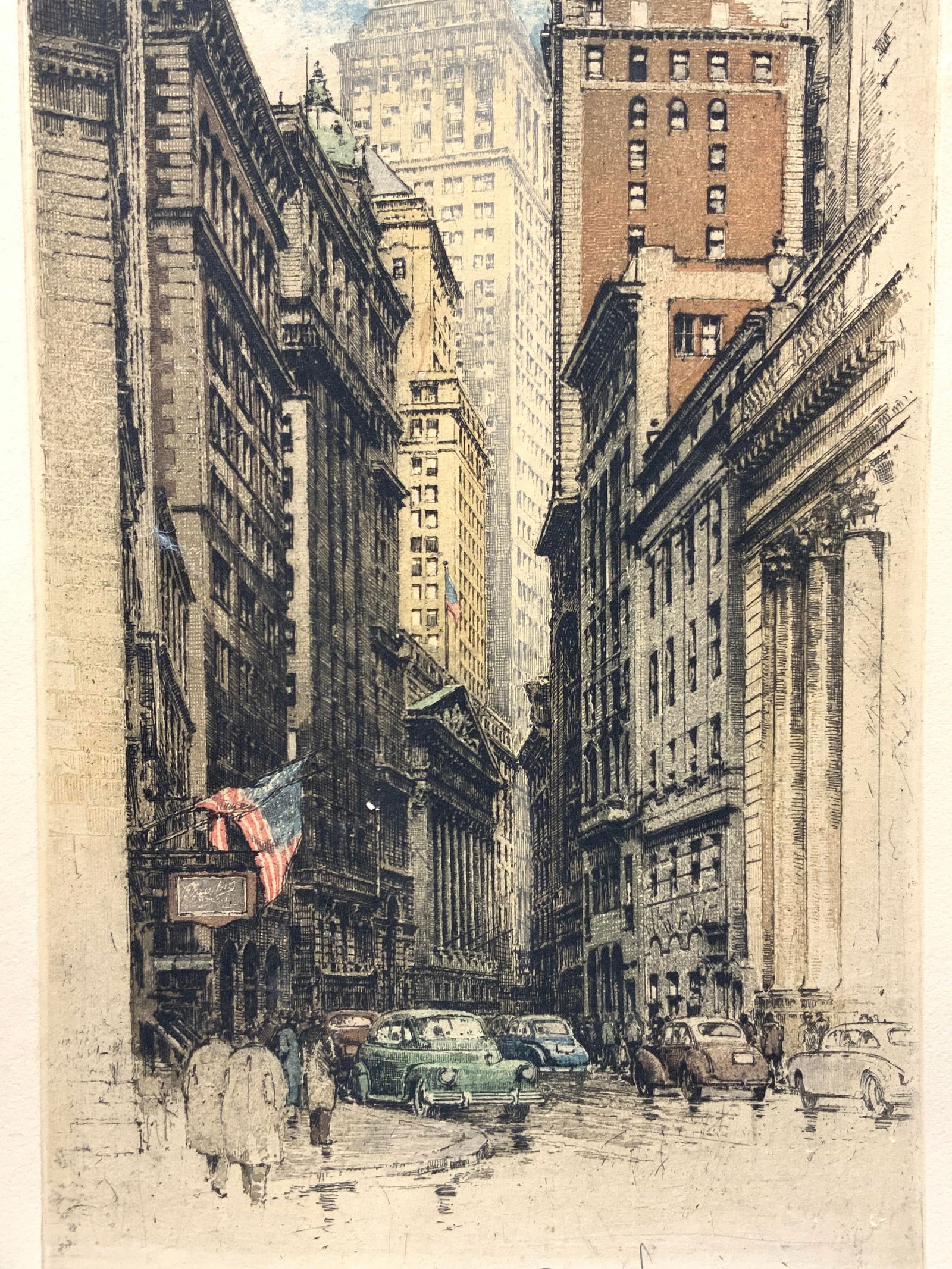 ROBERT KASIMIR Sgd Broadway NY, Colored Etching (1 of 11)