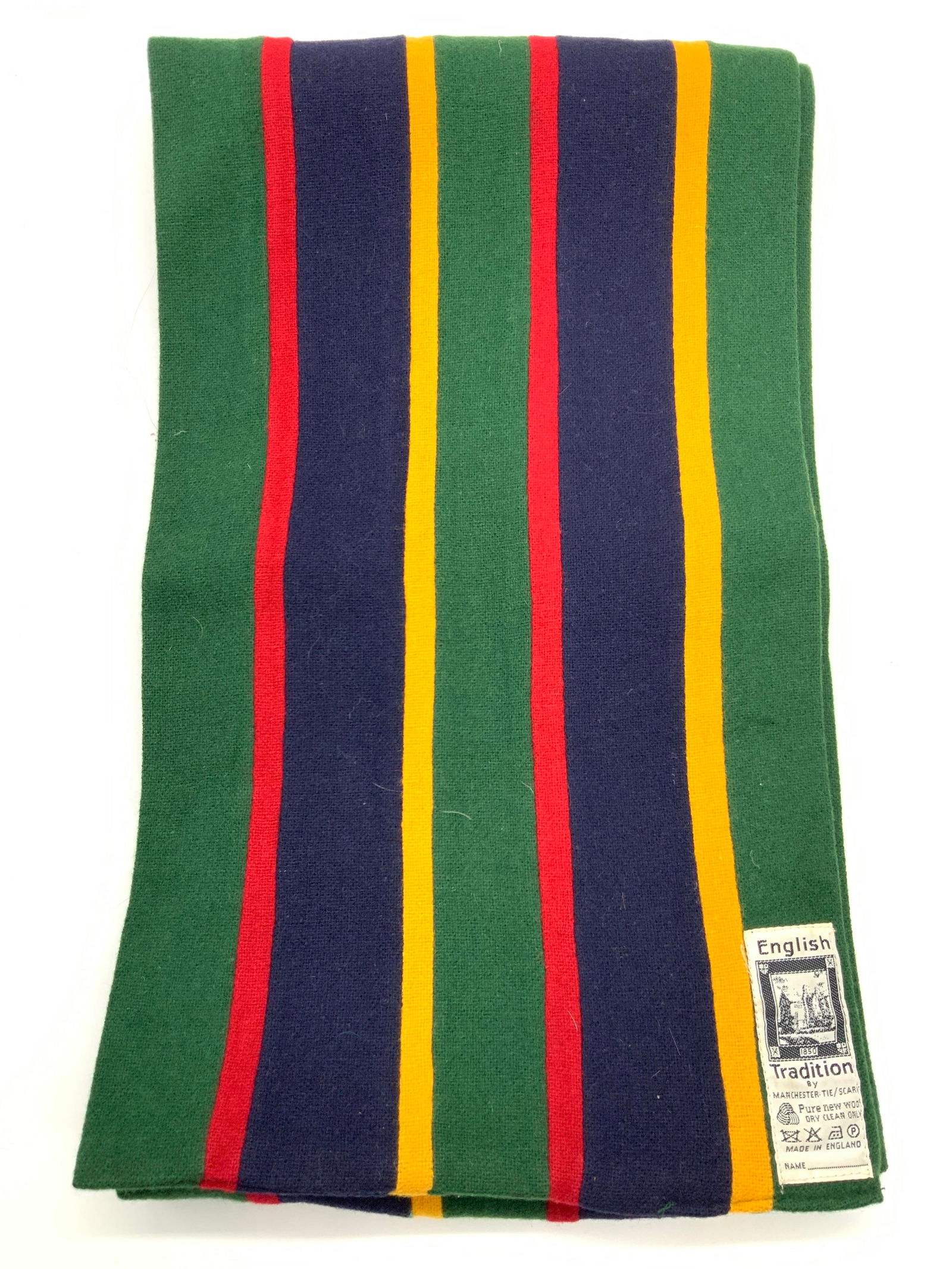 English Wool College Scarf, Manchester, England (1 of 8)