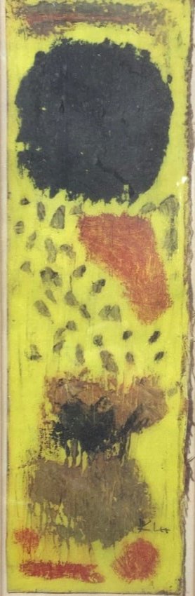 ATTR Paul Klee Stamped Abstract Silk Screen (1 of 9)