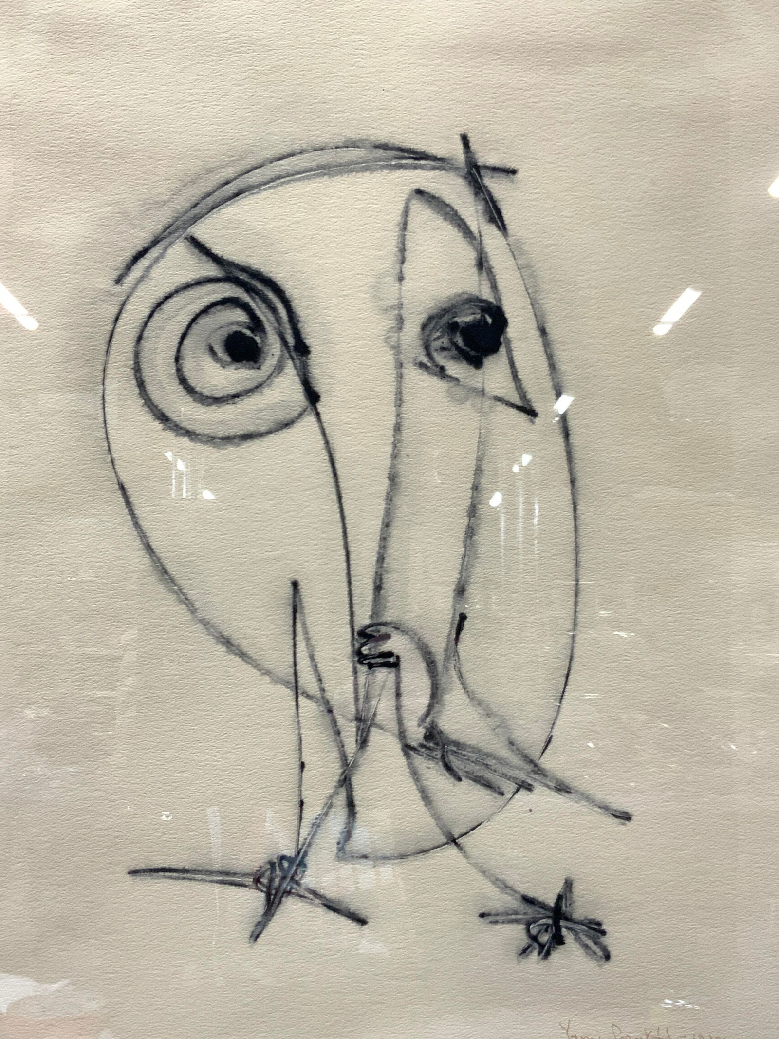 Signed & Dated 1970 Abstract Figure Painting (1 of 8)