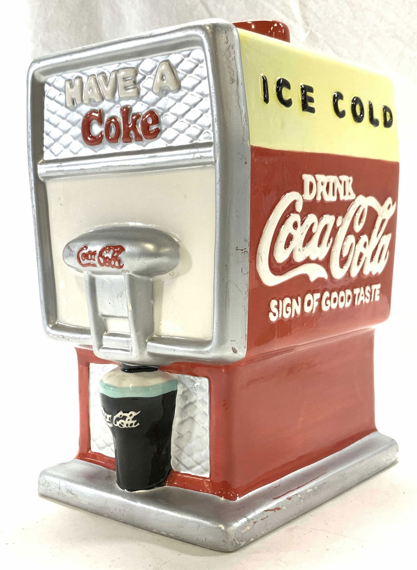 Coca Cola Porcelain Soda Fountain Cookie Jar (1 of 7)