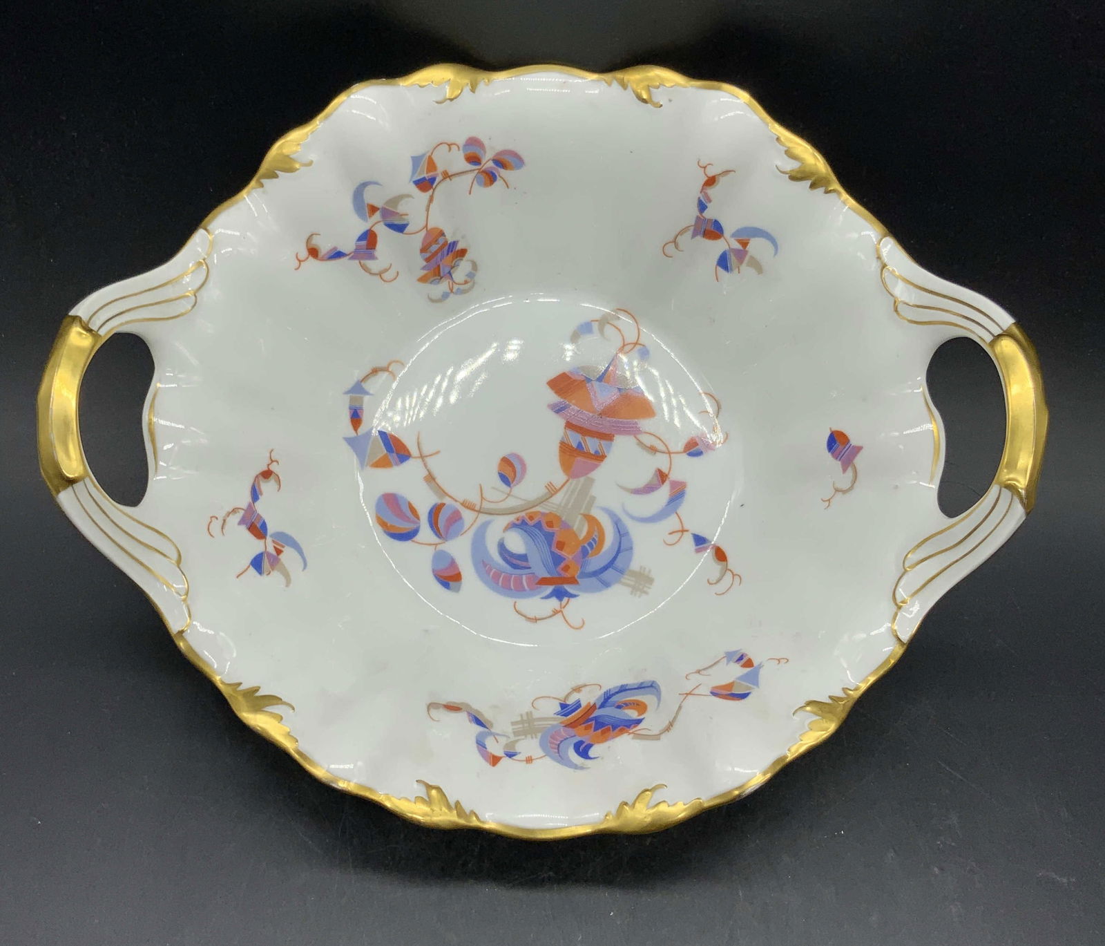 WEIMAR MARGA Vtg Porcelain Handled Serving Bowl (1 of 16)