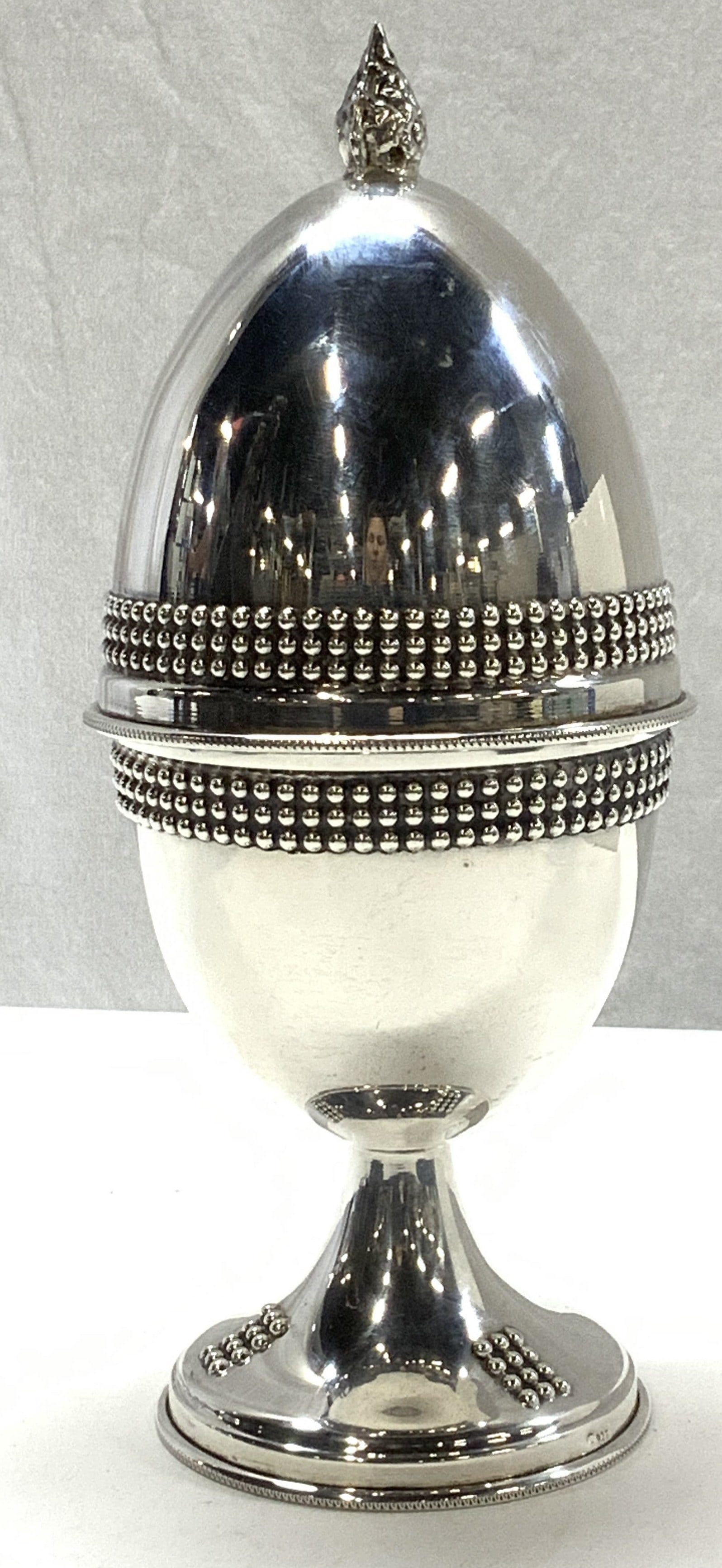 Sterling Silver Etrog Holder, Judaica (1 of 7)