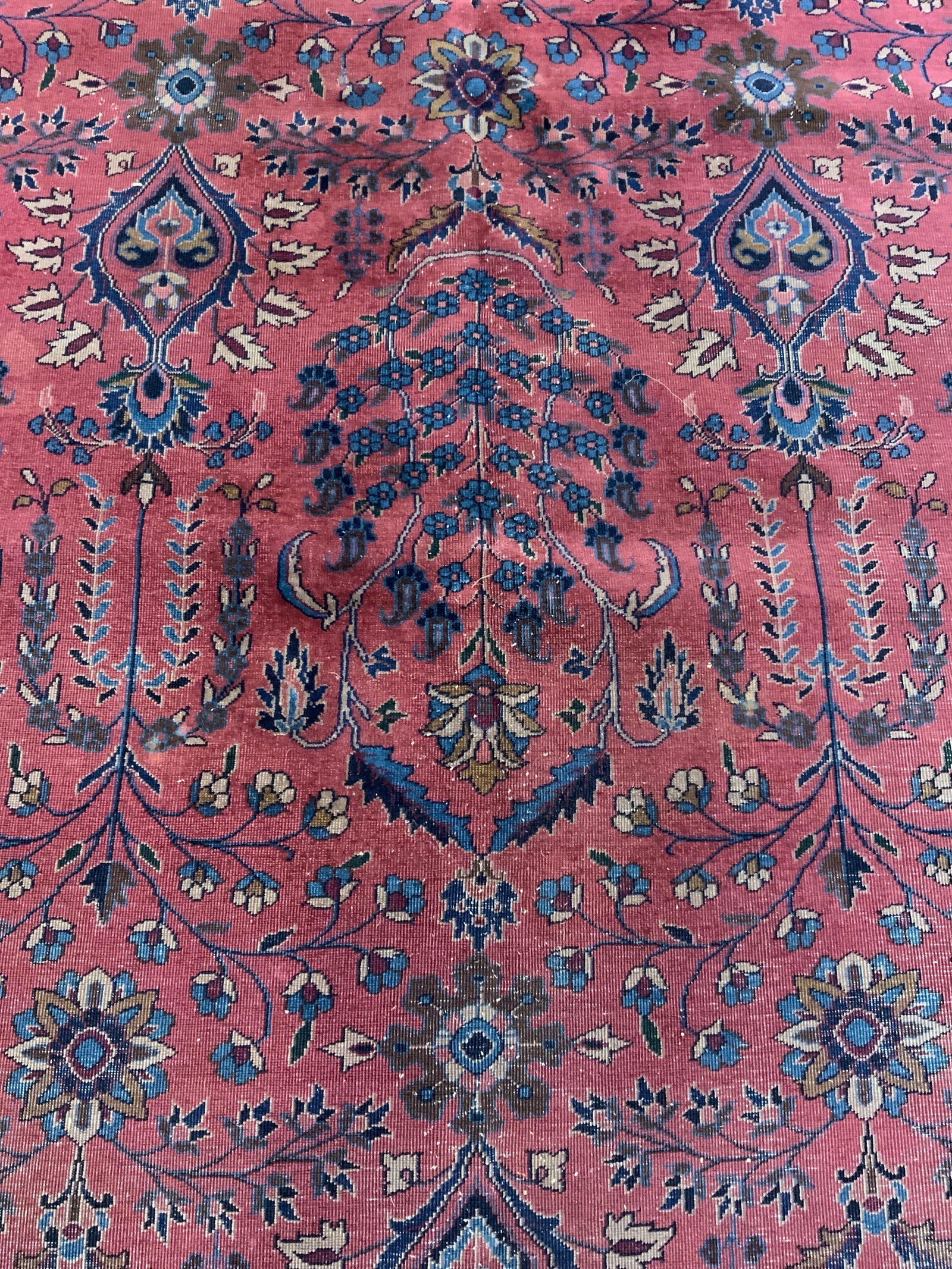 Antique Handmade Persian Oversized Wool Rug (1 of 7)