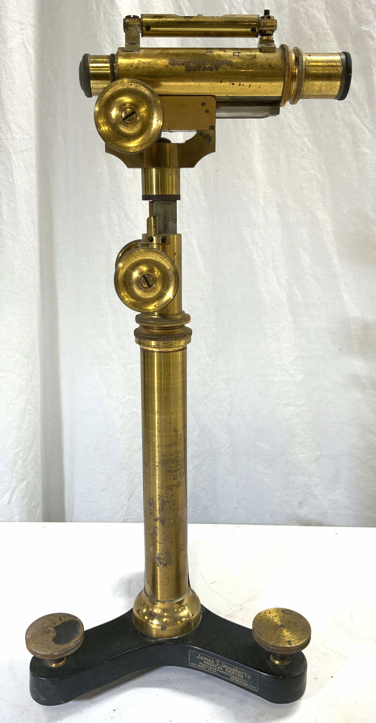 ERNST LEITZ WETZLAR Vntg Brass Microscope 1ft5in (1 of 9)