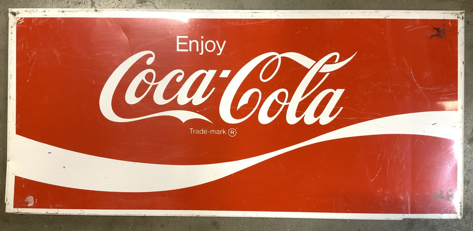 Collectible Vintage Metal Coca- Cola Advert Sign (1 of 7)