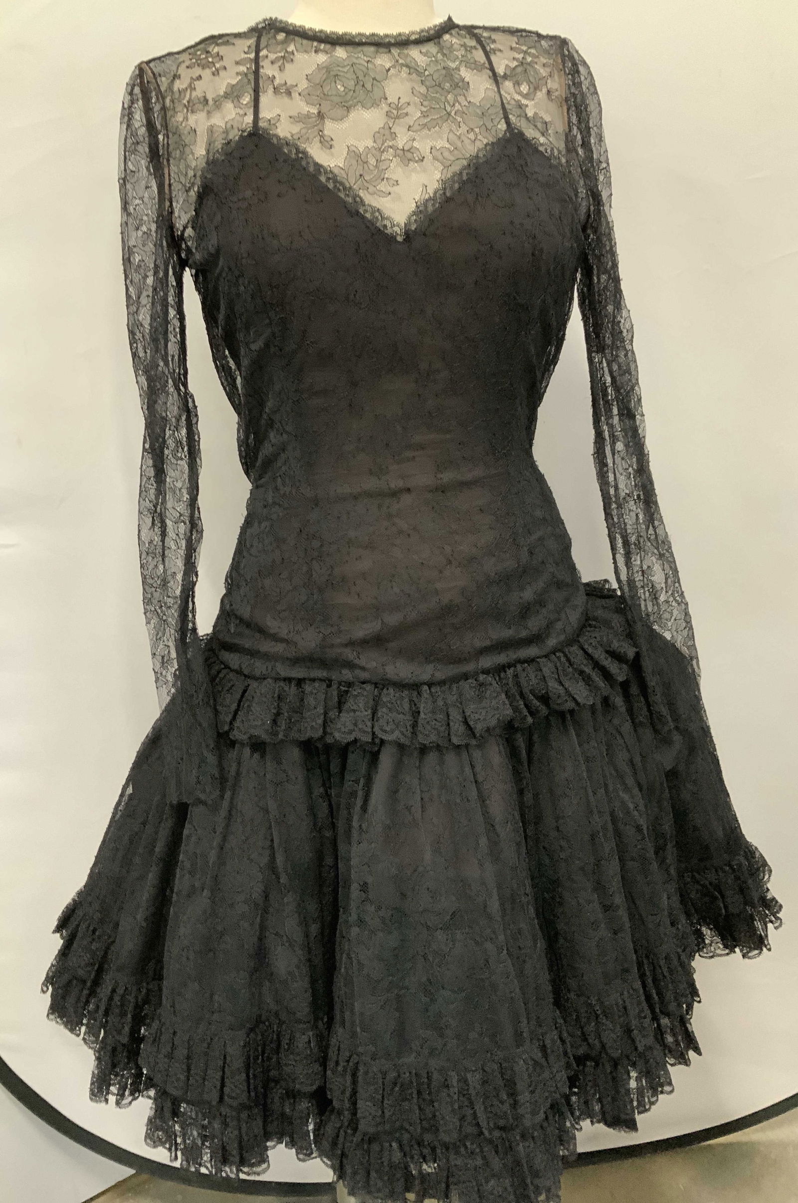 Vntg Party/Cocktail Lace Dress, Union Made USA (1 of 13)