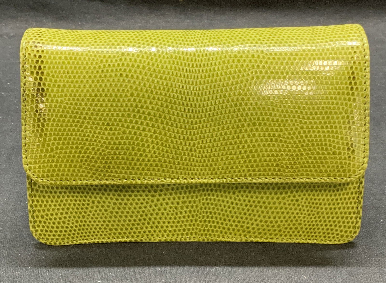 LAI Green Reptile Leather Handbag, Italy (1 of 8)