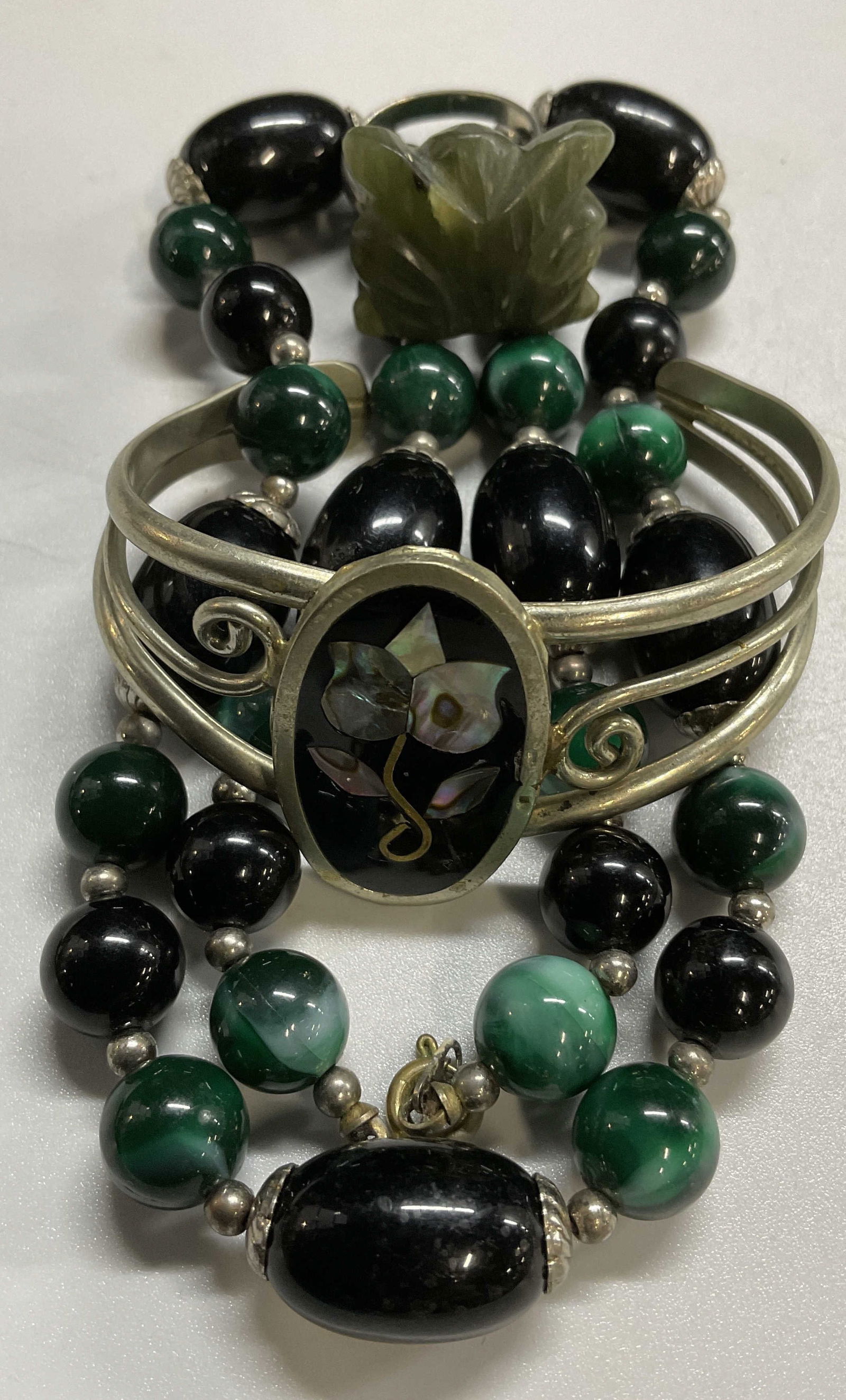 Lot 3 Jewelry. Necklace, Bracelet and Ring (1 of 12)