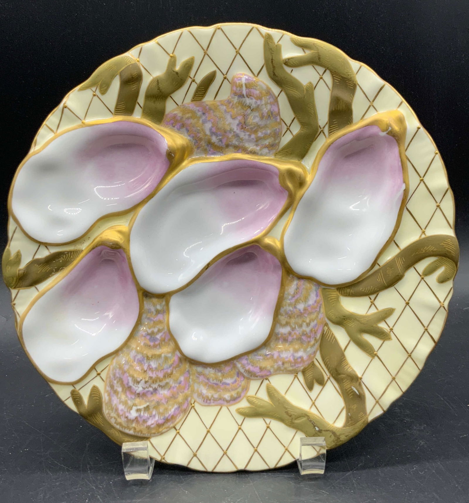 GILMAN COLLAMORE German Porcelain Oyster Plate (1 of 11)