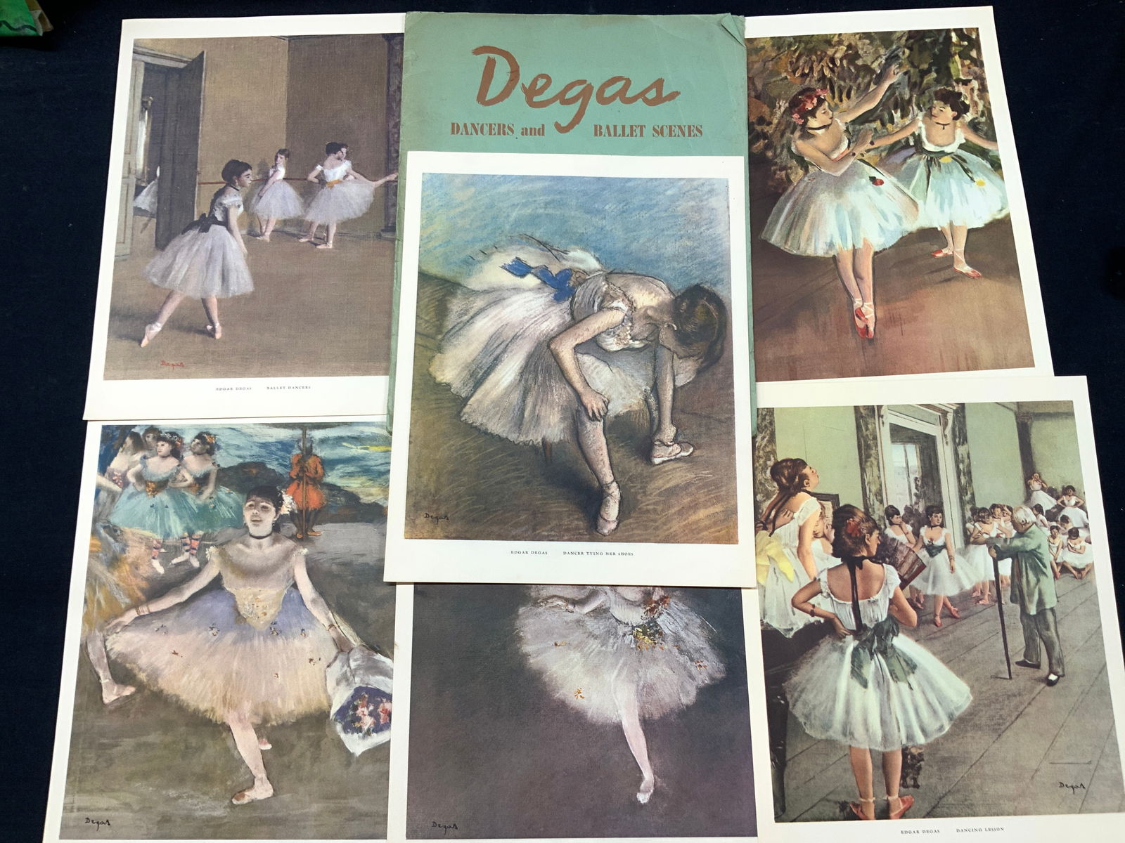Degas Dancers & Ballet 6 z full Color Lithos (1 of 12)