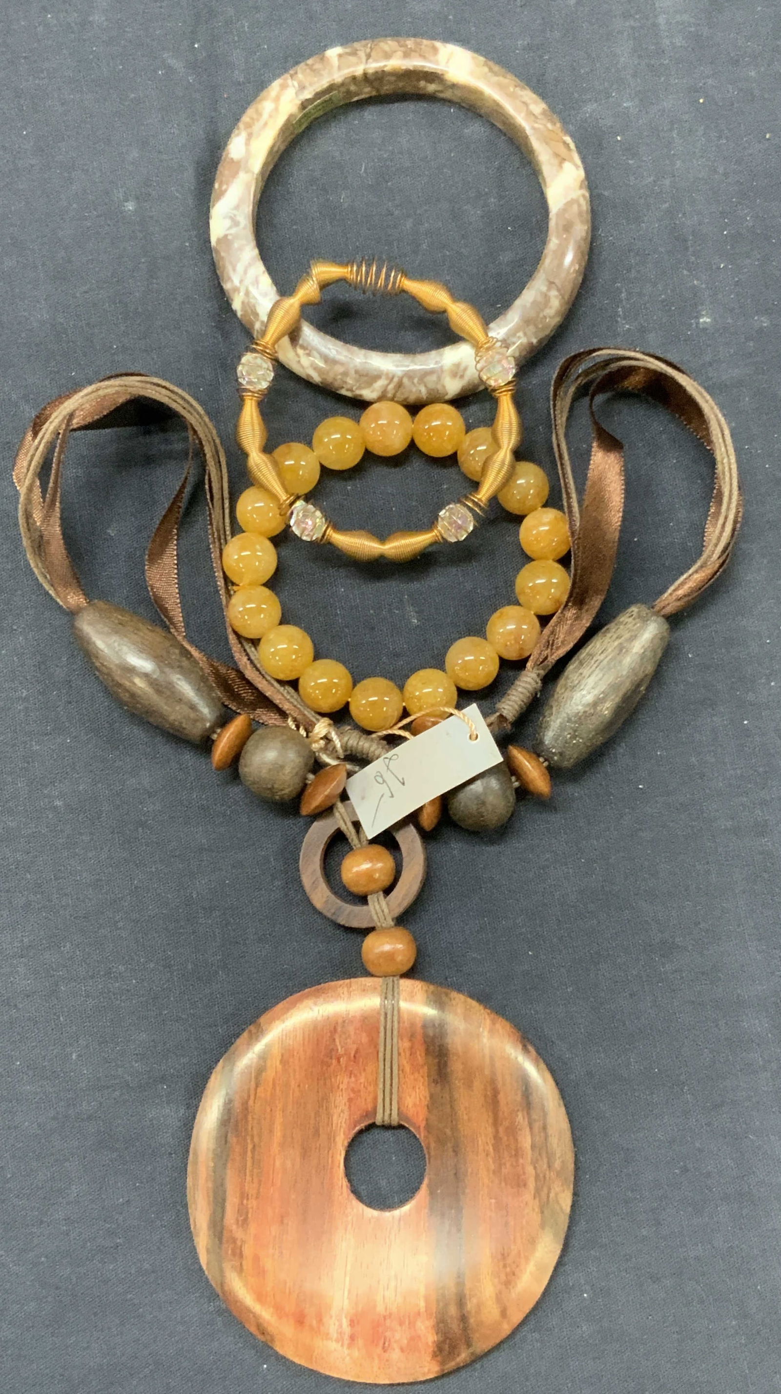 Lot 4 Quartz, Wood & Metal Jewelry (1 of 12)